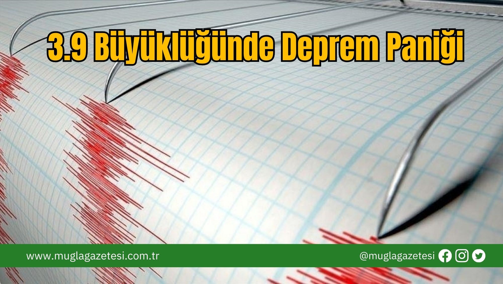 3.9 Büyüklüğünde Deprem Paniği
