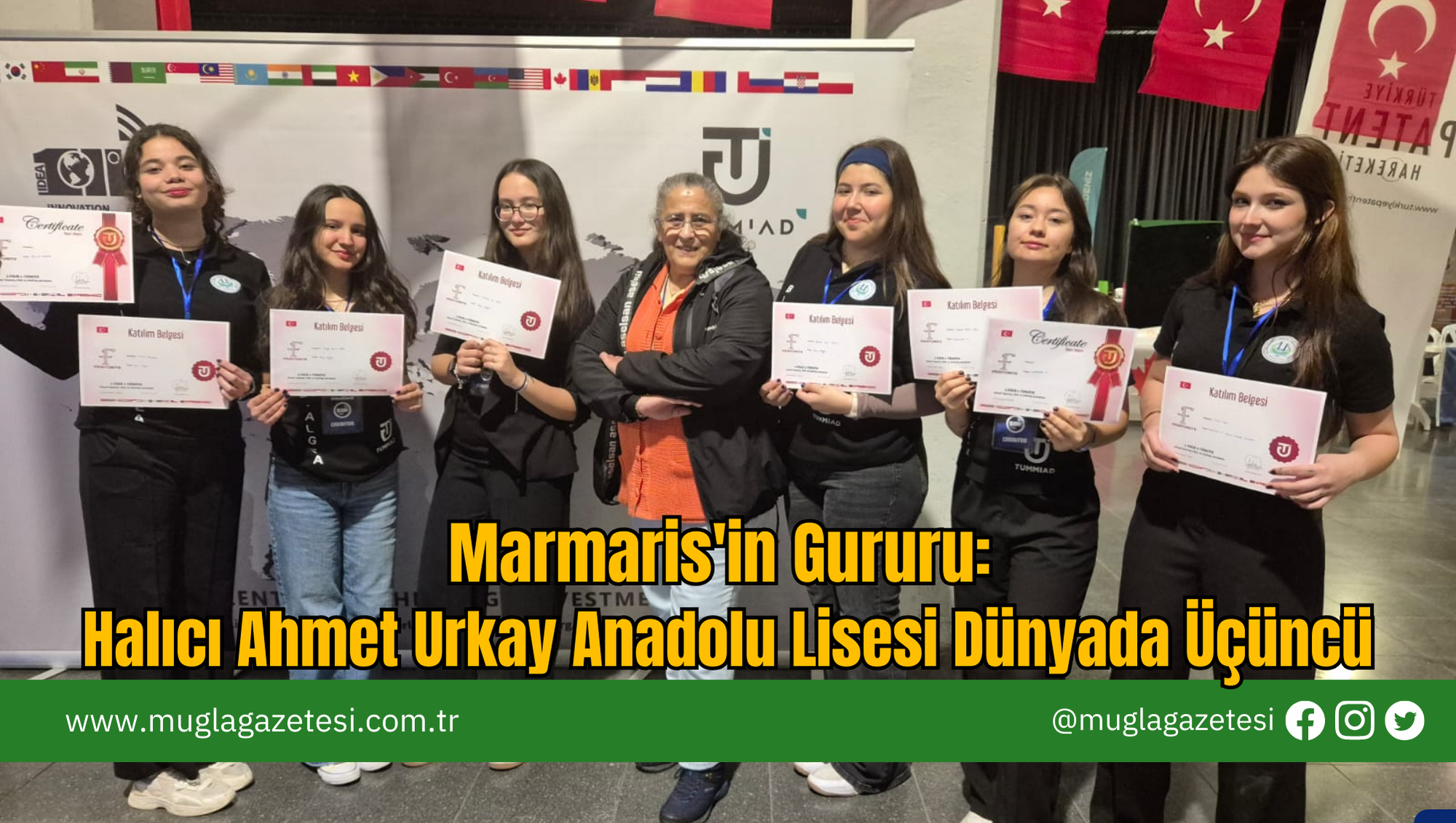 Marmaris'in Gururu: Halıcı Ahmet Urkay Anadolu Lisesi Dünyada Üçüncü