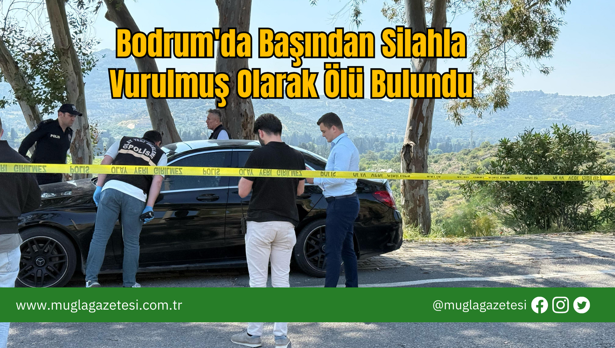 Bodrum'da Başından Silahla Vurulmuş Olarak Ölü Bulundu