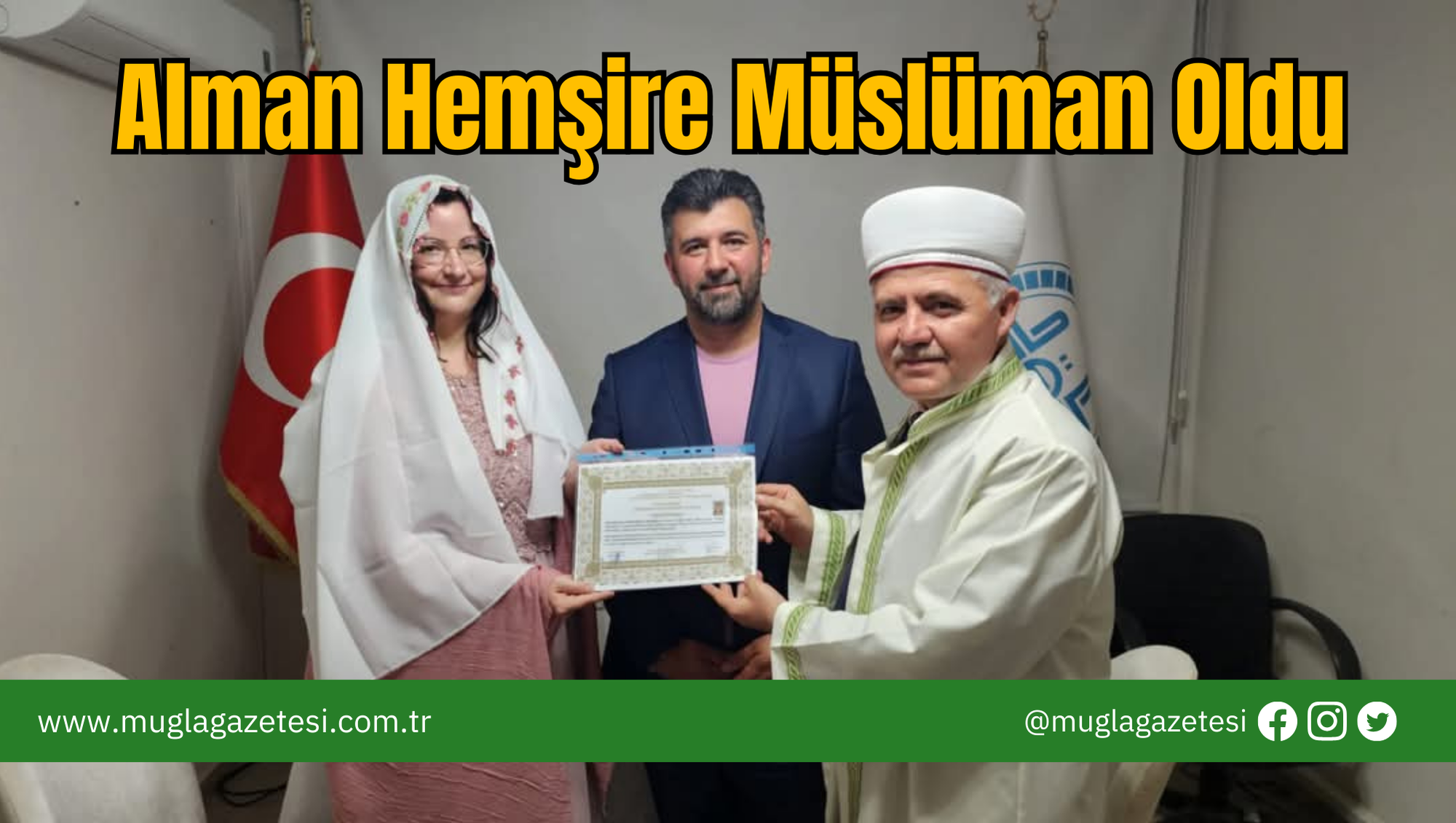 Muğla'da Alman Hemşire Müslüman Oldu