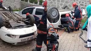 Kontrolden Çıkan Otomobil Site Bahçesine Uçtu: 1 Ölü