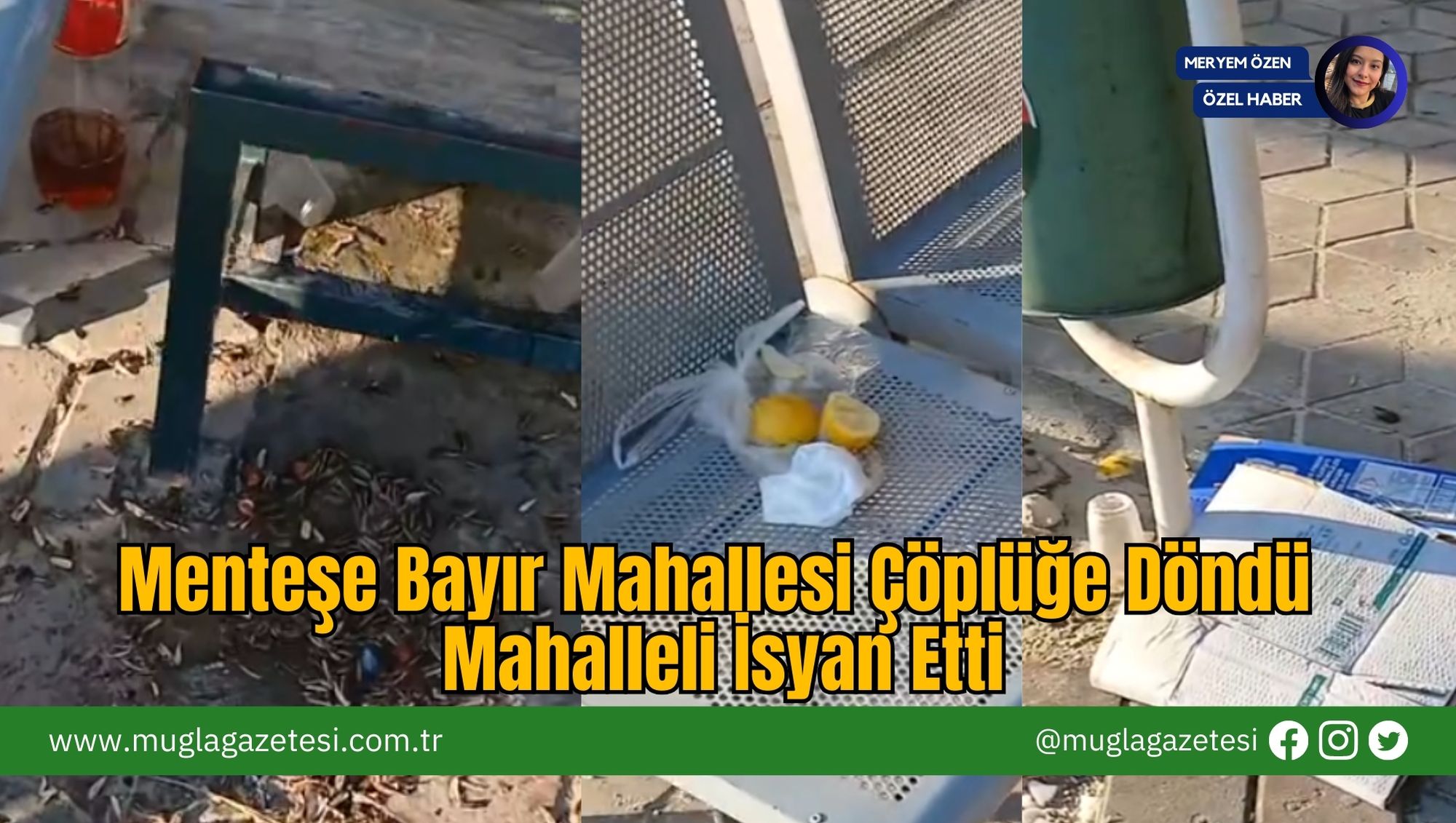 Menteşe Bayır Mahallesi Çöplüğe Döndü: Mahalleli İsyan Etti