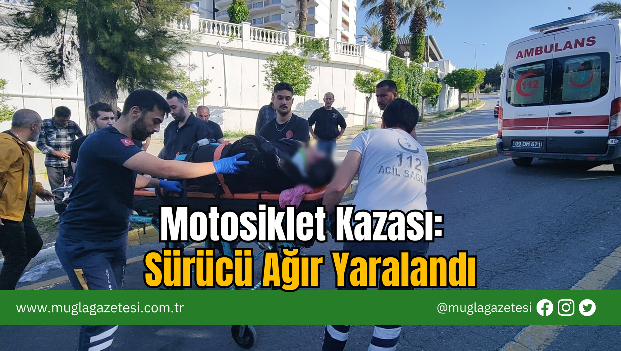 Motosiklet Kazası: Sürücü Ağır Yaralandı