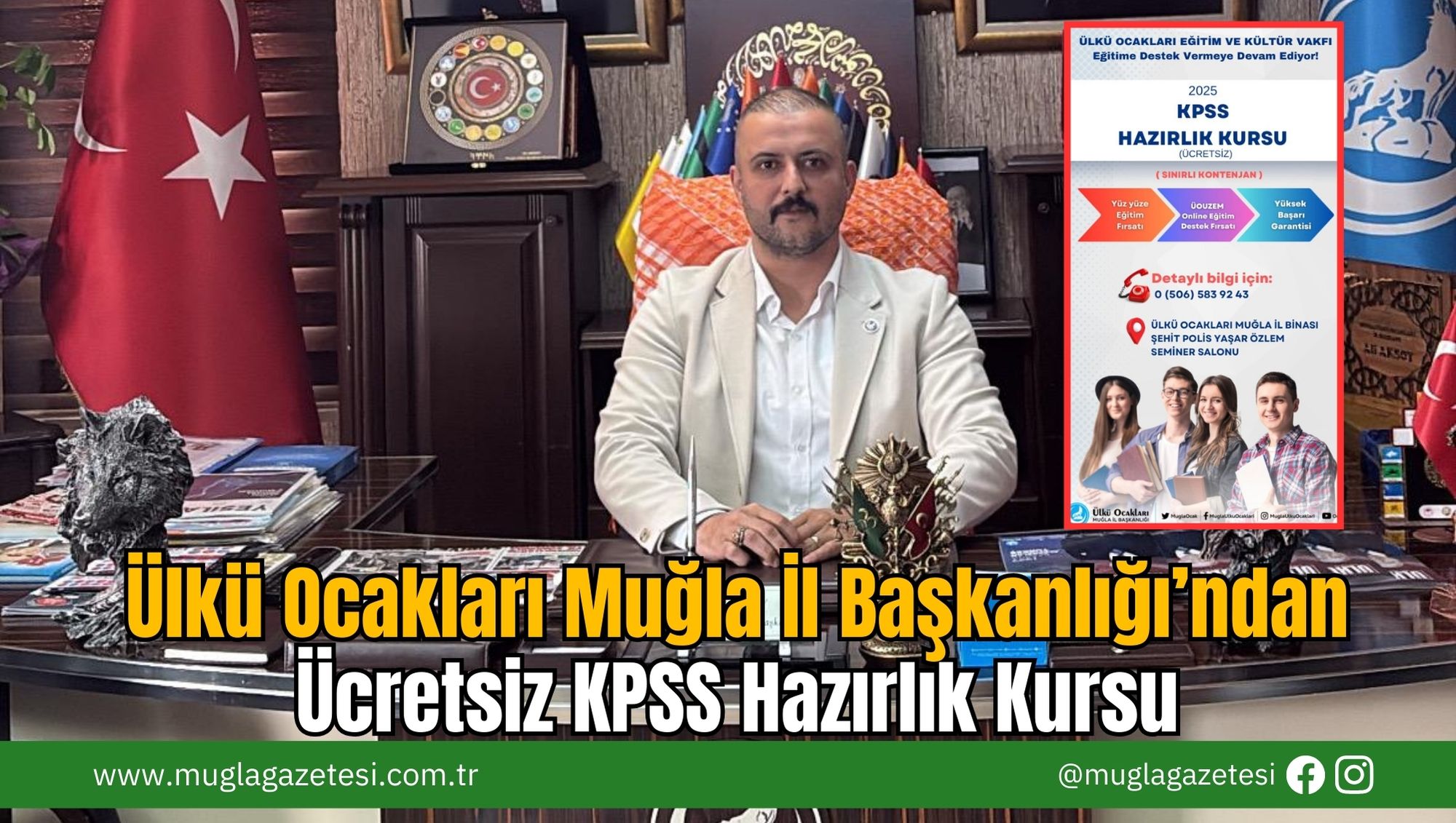 Ülkü Ocakları Muğla İl Başkanlığı’ndan Ücretsiz KPSS Hazırlık Kursu