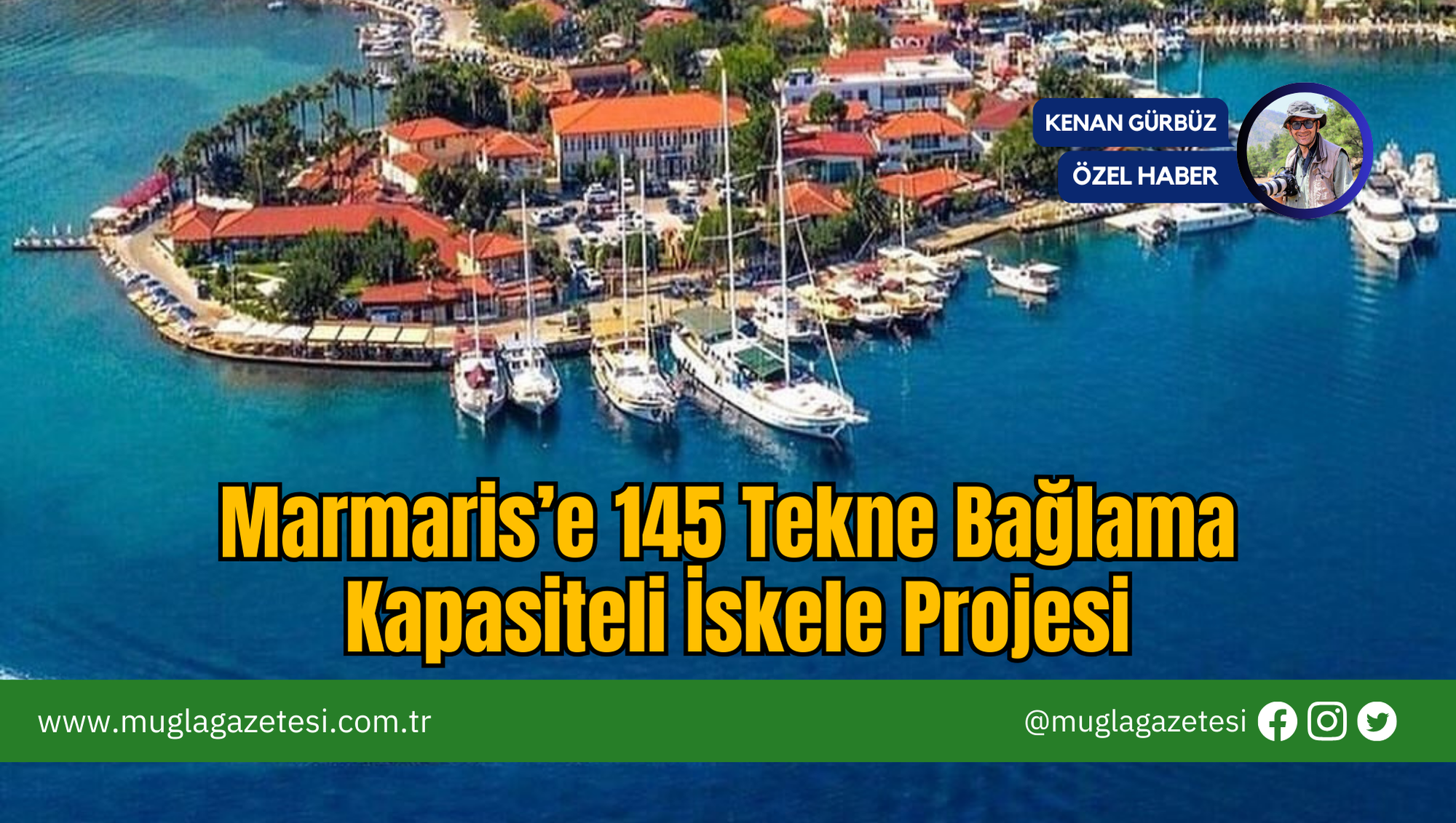 Marmaris’e 145 Tekne Bağlama Kapasiteli İskele Projesi