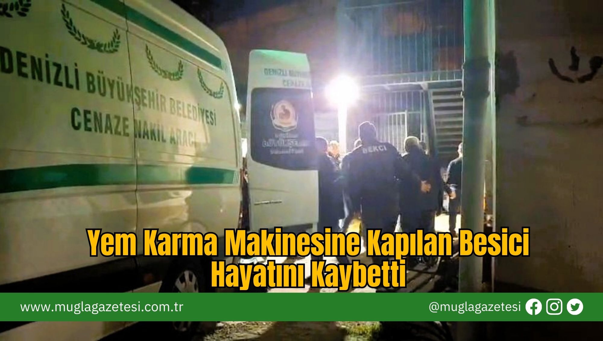 Yem Karma Makinesine Kapılan Besici Hayatını Kaybetti