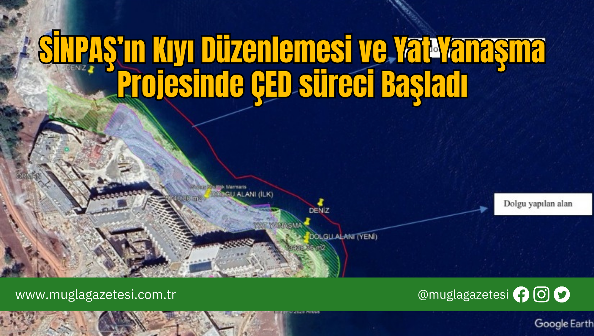 SİNPAŞ’ın Kıyı Düzenlemesi ve Yat Yanaşma Projesinde ÇED Süreci Başladı
