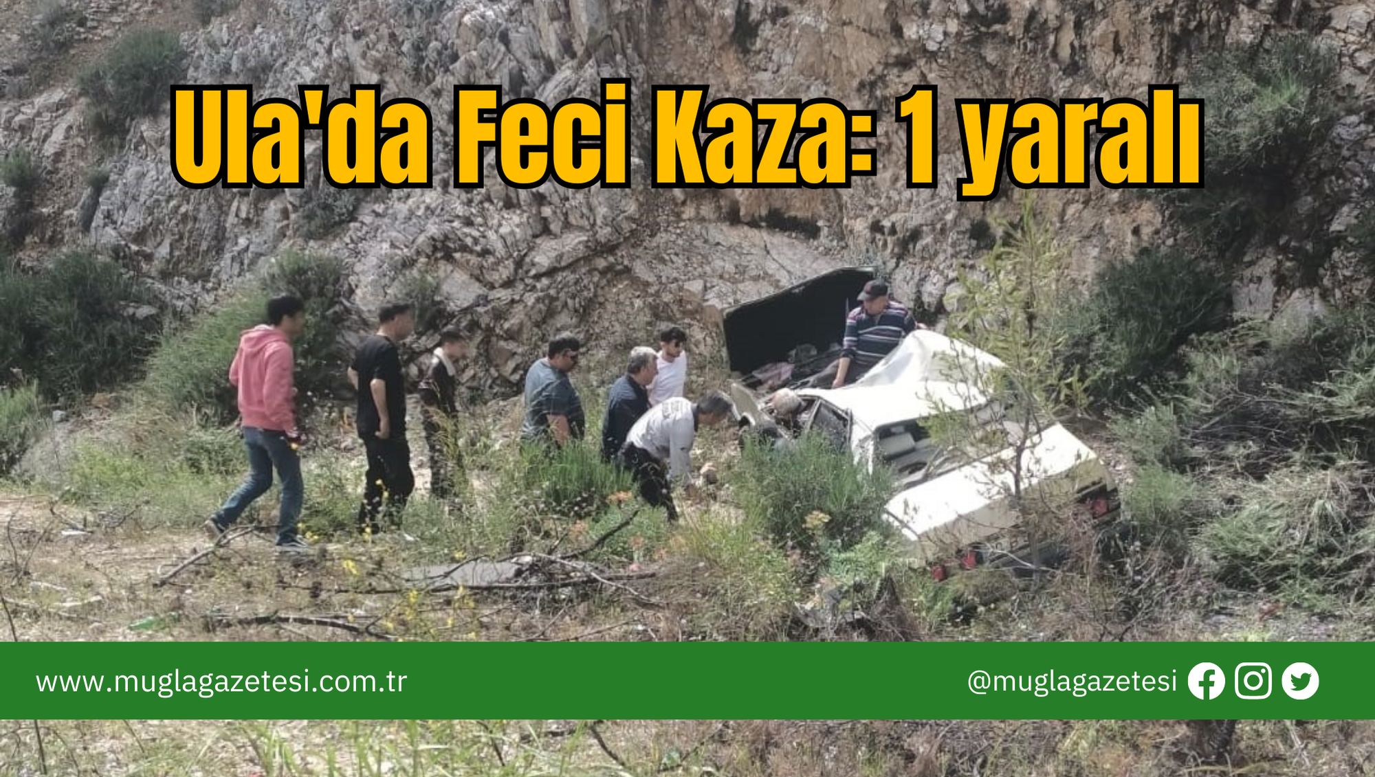 Ula'da Feci Kaza: 1 Yaralı