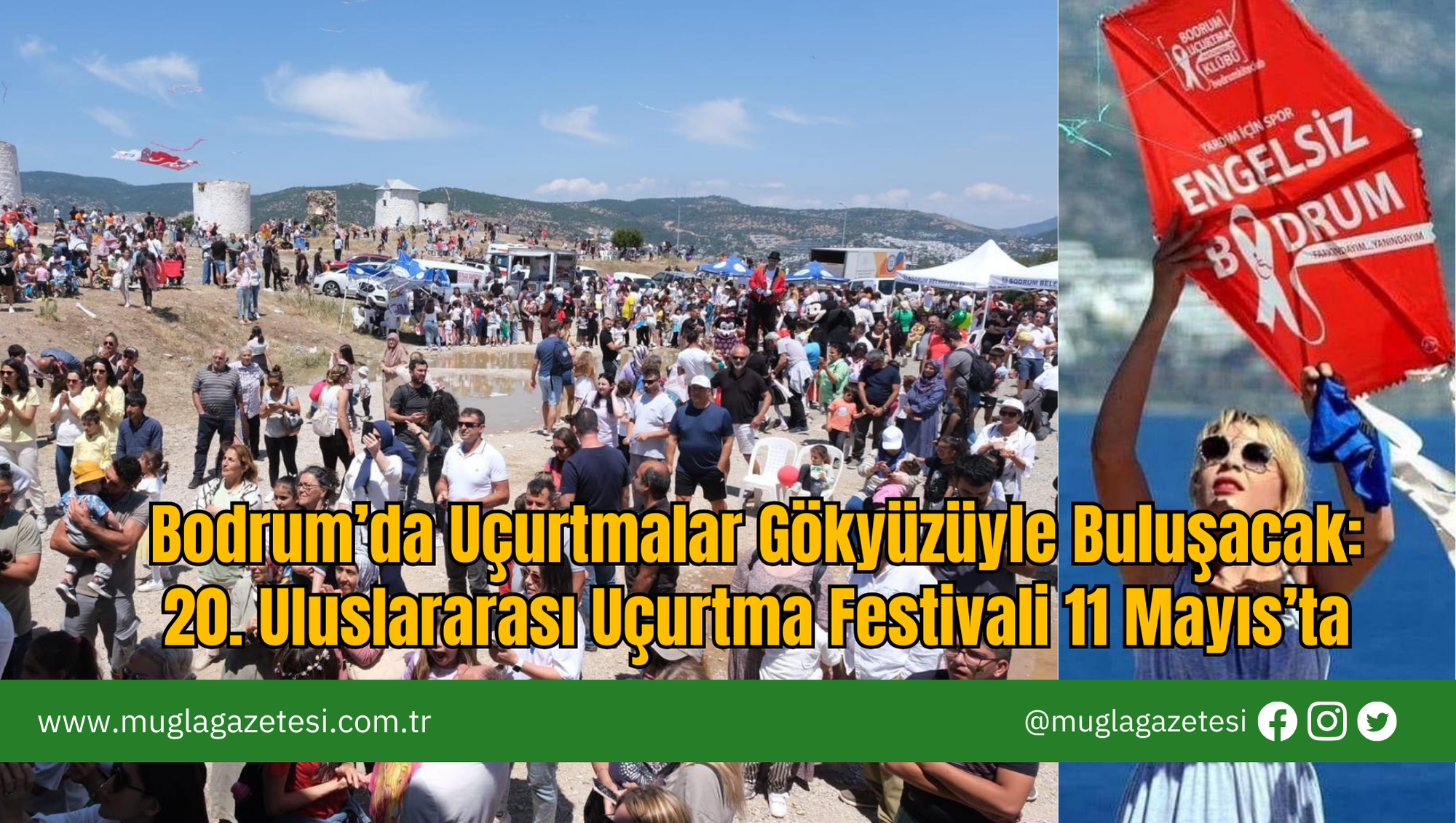 Bodrum’da Uçurtmalar Gökyüzüyle Buluşacak: 20. Uluslararası Uçurtma Festivali 11 Mayıs’ta