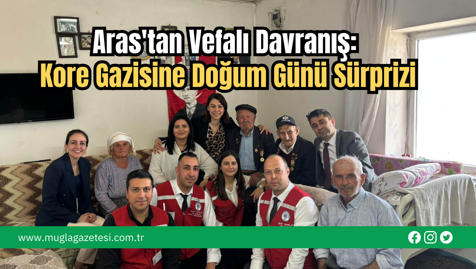 Aras'tan Vefalı Davranış: Kore Gazisine Doğum Günü Sürprizi