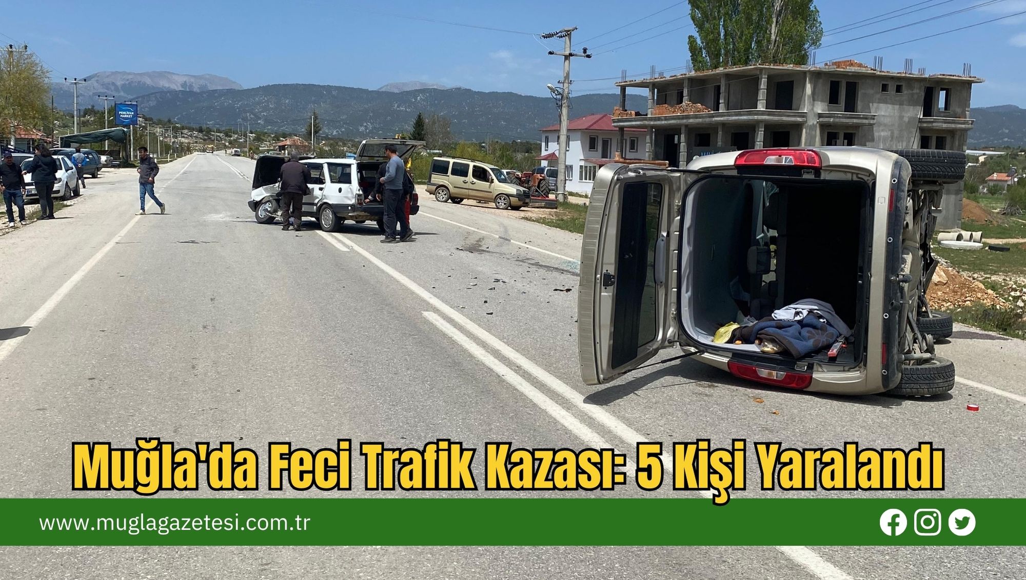 Muğla'da Feci Trafik Kazası: 5 Kişi Yaralandı