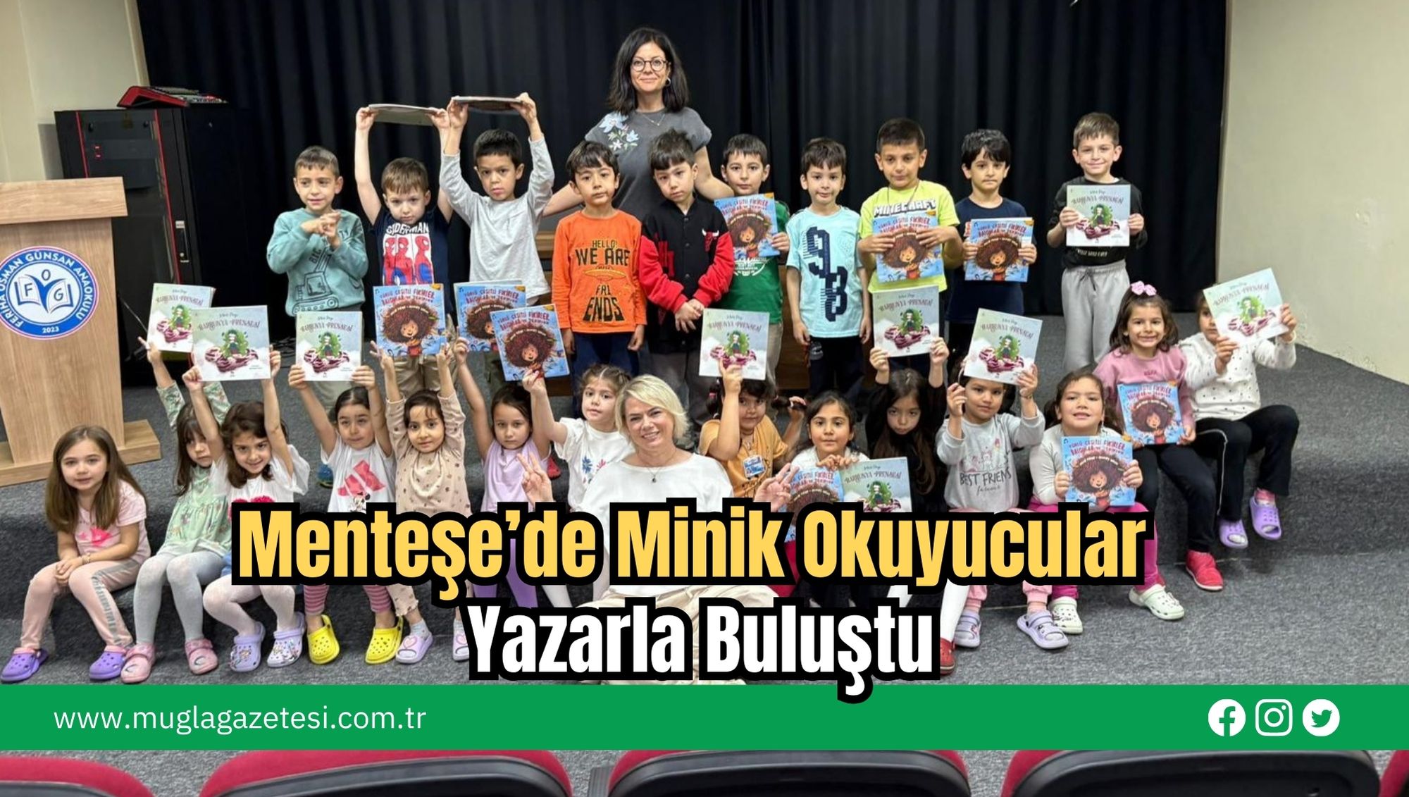 Menteşe’de Minik Okuyucular Yazarla Buluştu