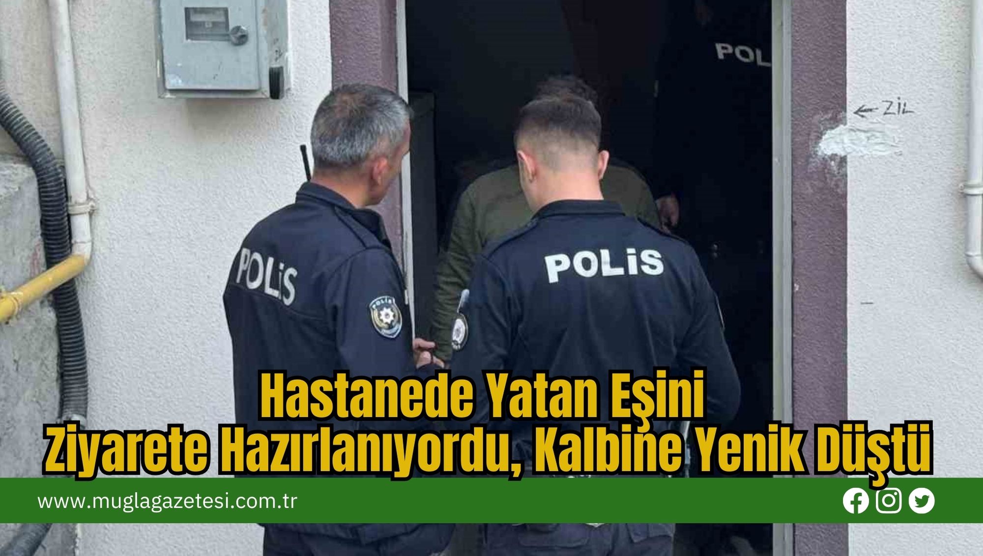 Hastanede Yatan Eşini Ziyarete Hazırlanıyordu, Kalbine Yenik Düştü
