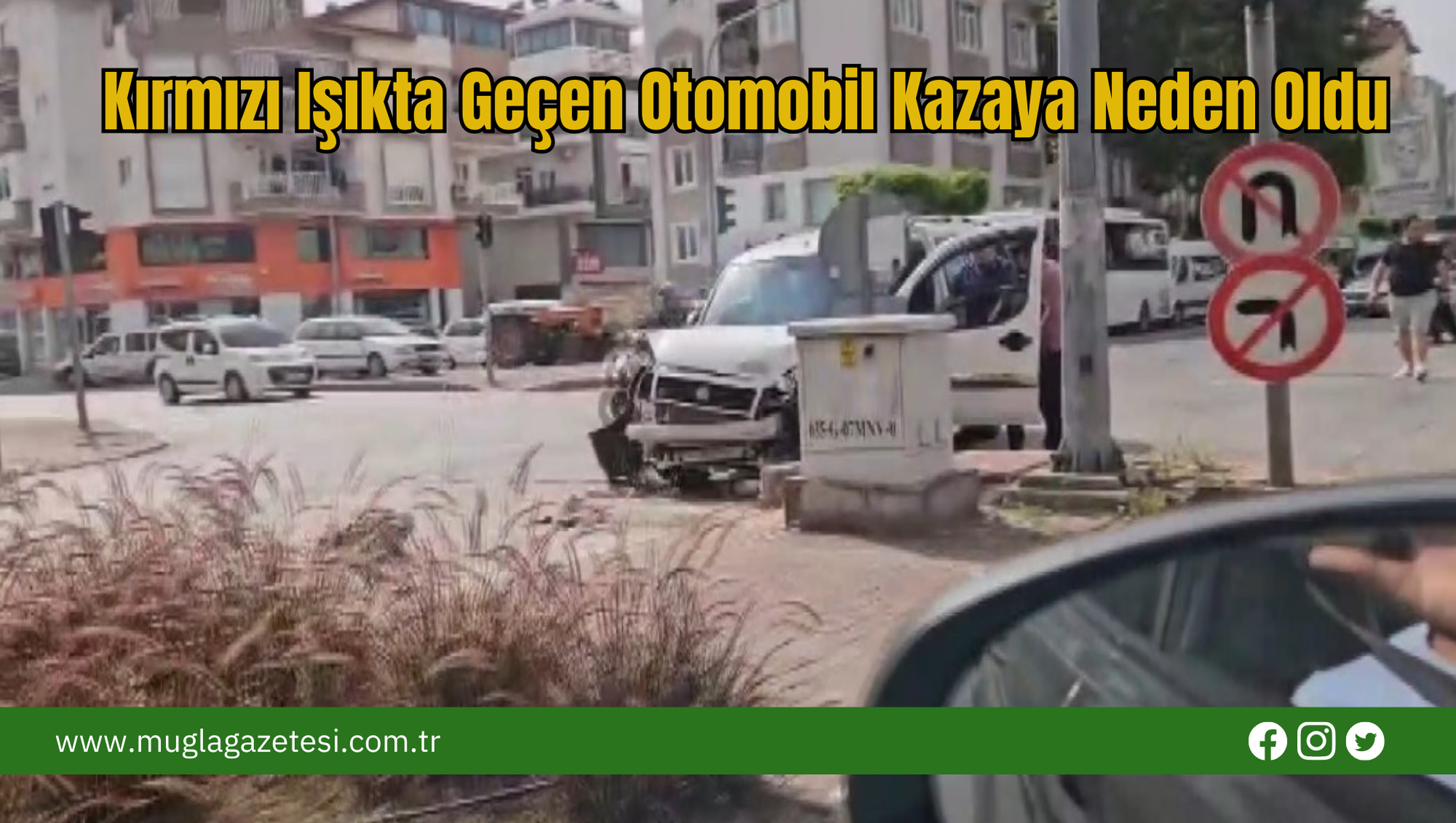 Kırmızı Işıkta Geçen Otomobil Kazaya Neden Oldu