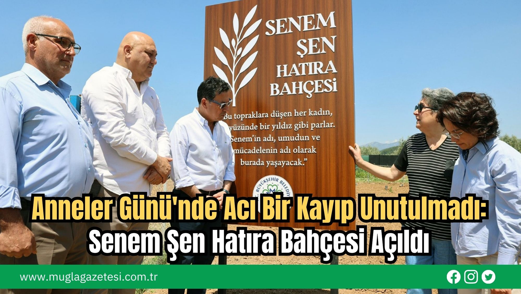 Anneler Günü'nde Acı Bir Kayıp Unutulmadı: Senem Şen Hatıra Bahçesi Açıldı