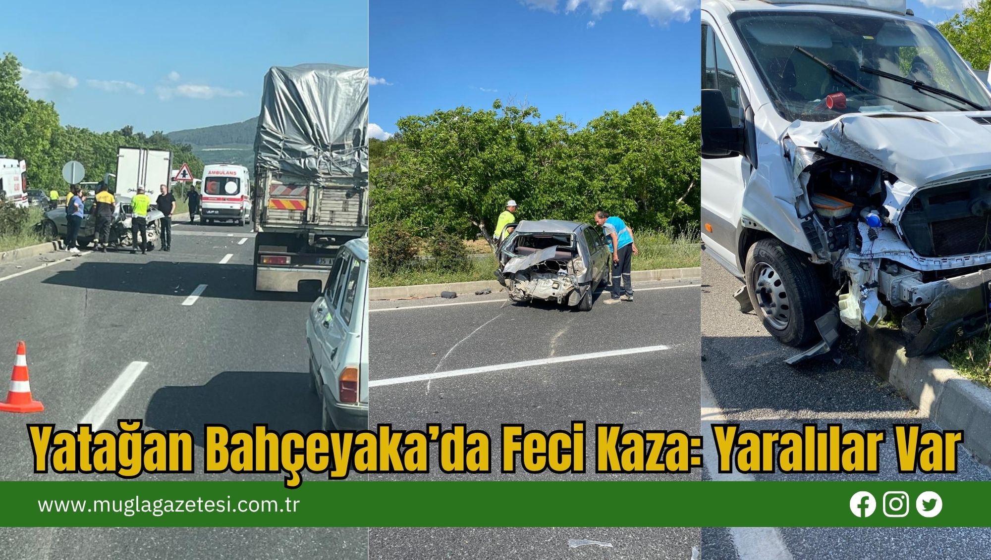 Yatağan Bahçeyaka’da Feci Kaza: Yaralılar Var