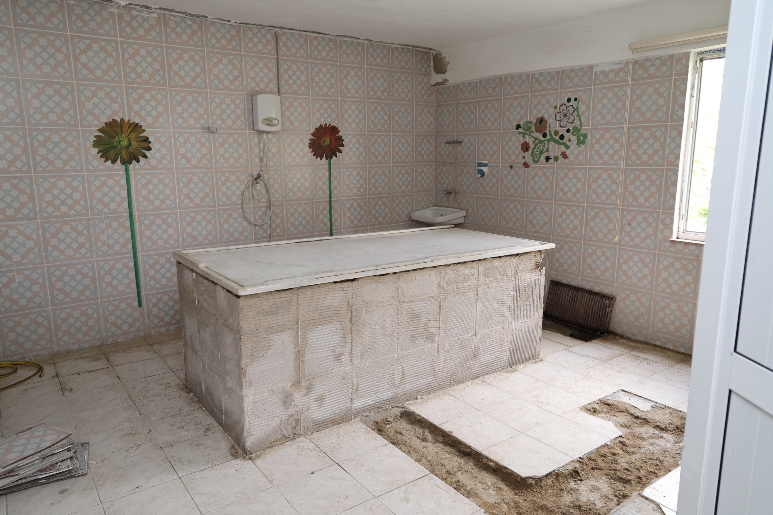 Yerkesik Gasilhanesi’nde Yenileme Çalışmaları Başladı