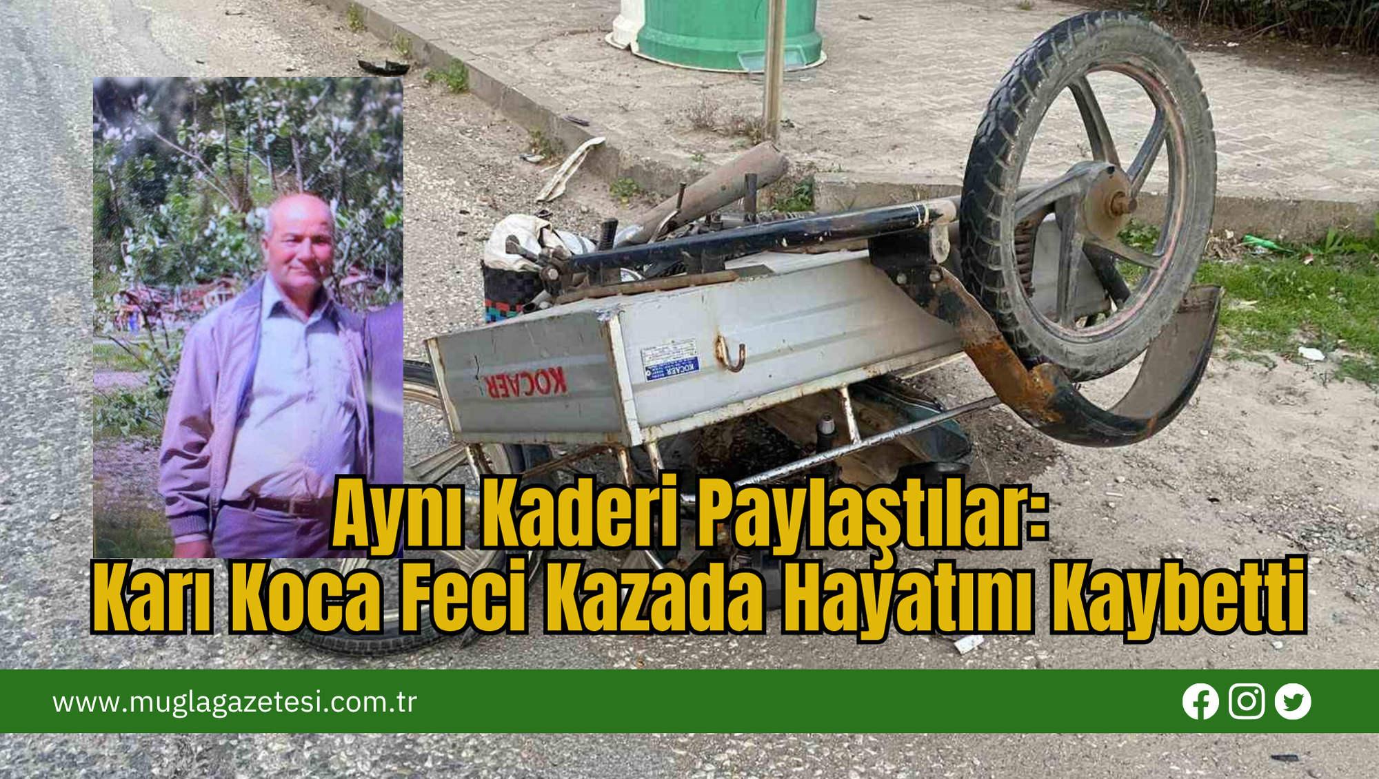 Aynı Kaderi Paylaştılar: Karı Koca Feci Kazada Hayatını Kaybetti