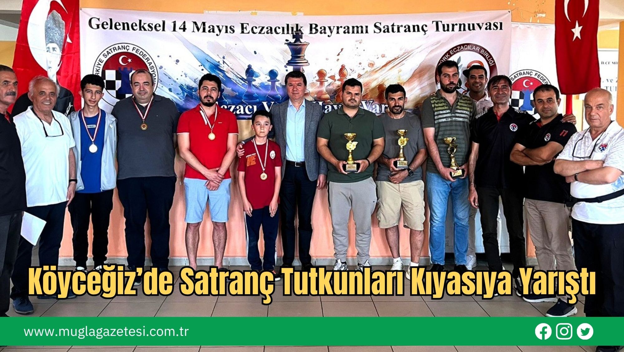 Köyceğiz’de Satranç Tutkunları Kıyasıya Yarıştı
