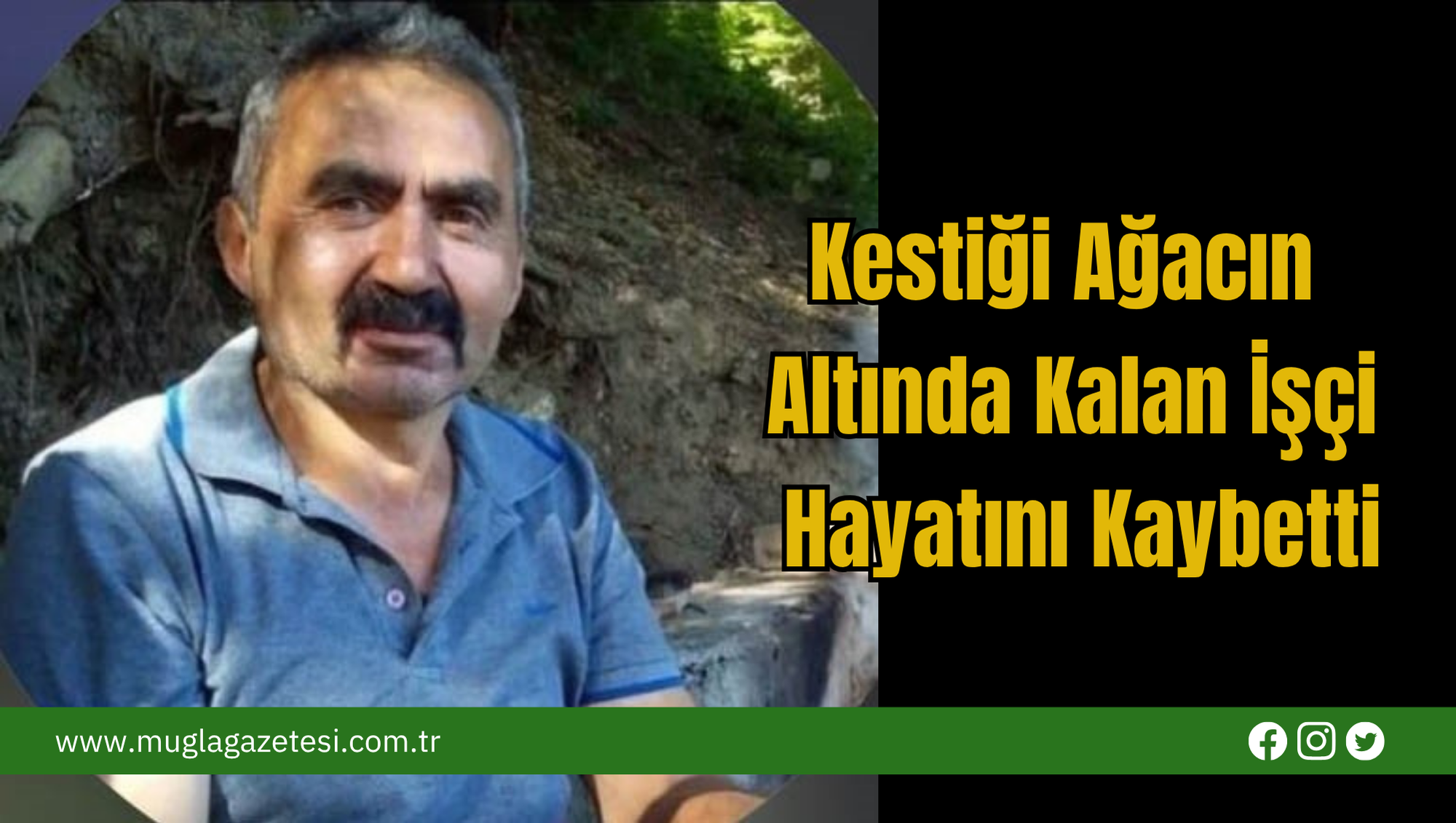 Kestiği Ağacın Altında Kalan İşçi Hayatını Kaybetti