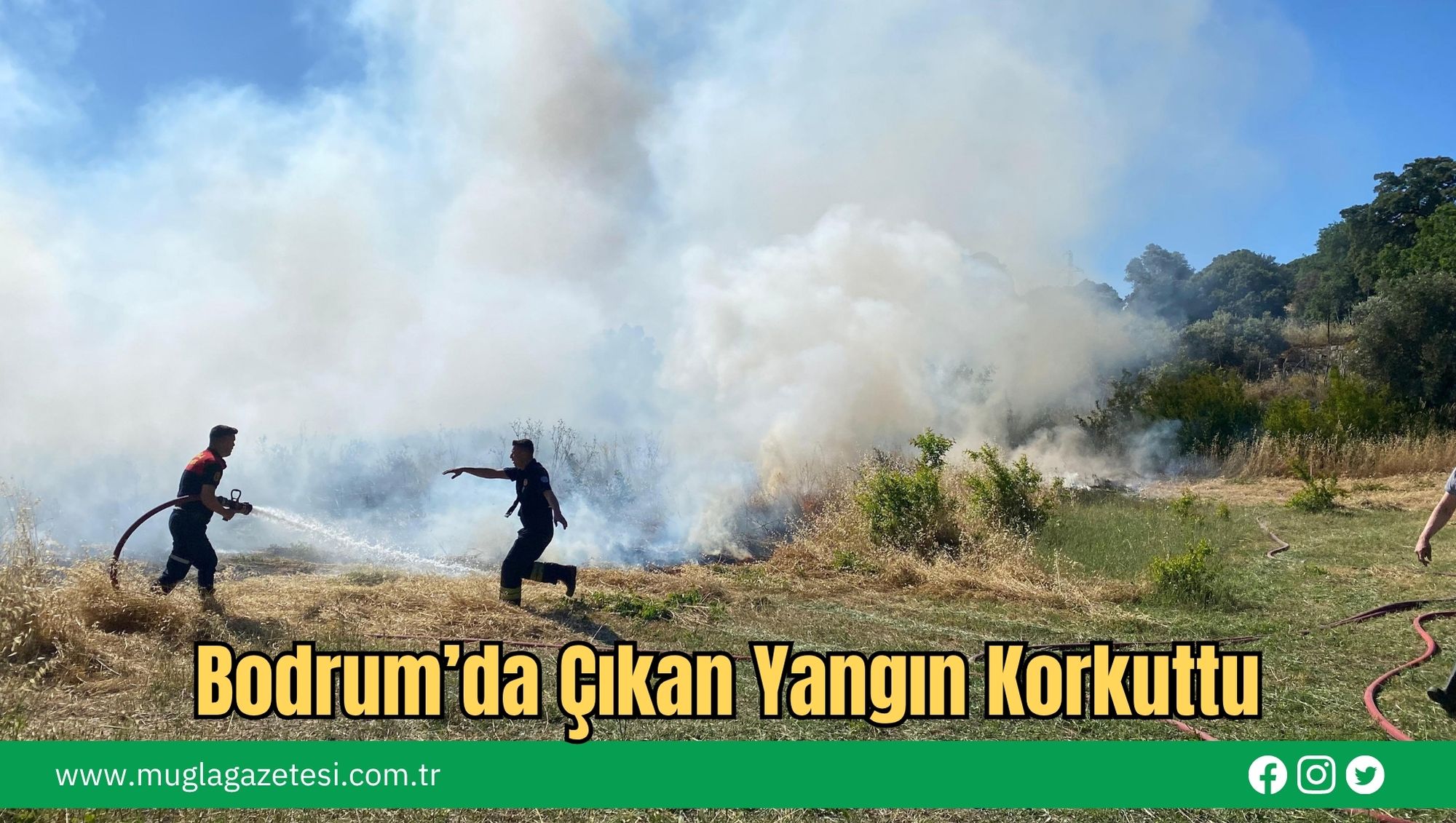 Bodrum’da Çıkan Yangın Korkuttu