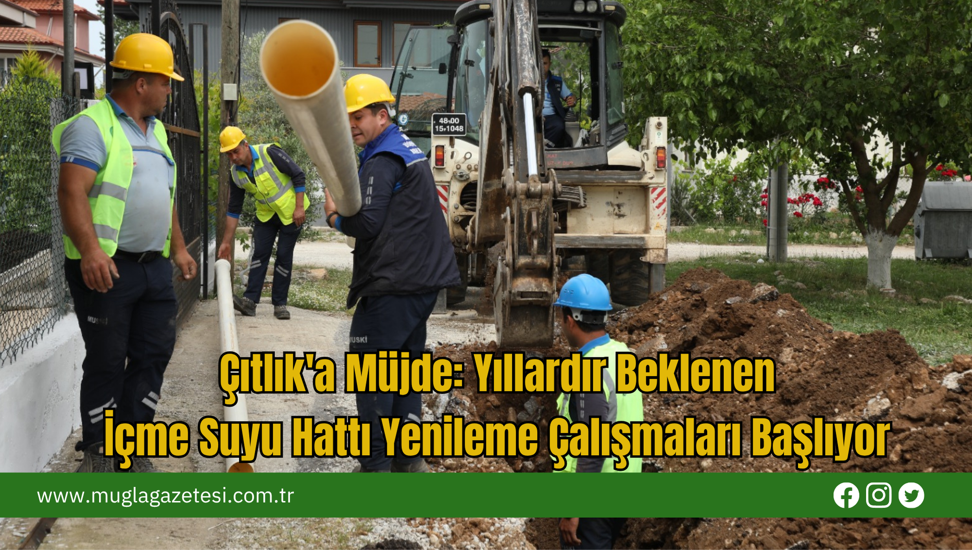 Çıtlık'a Müjde: Yıllardır Beklenen İçme Suyu Hattı Yenileme Çalışmaları Başlıyor