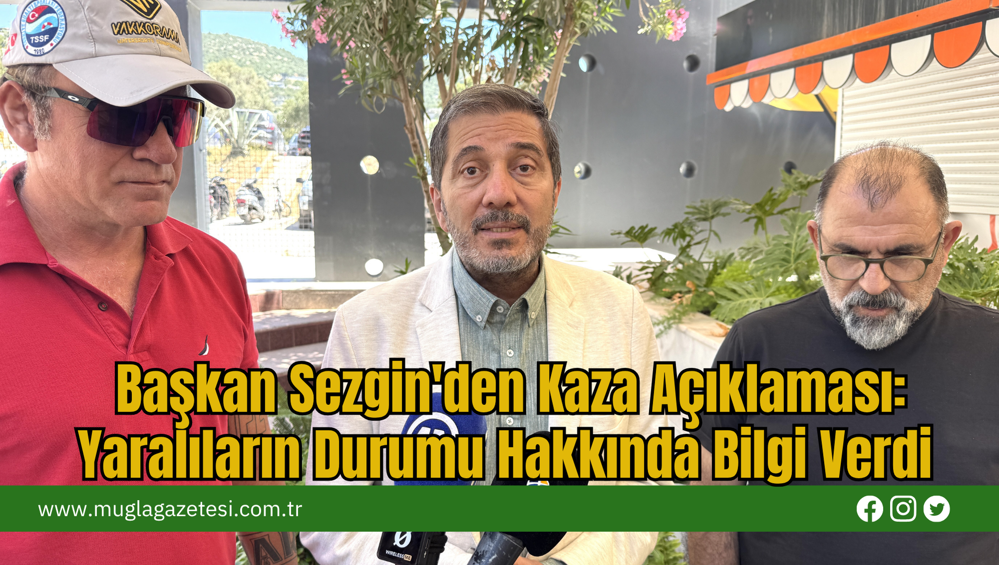 Başkan Sezgin'den Kaza Açıklaması: Yaralıların Durumu Hakkında Bilgi Verdi