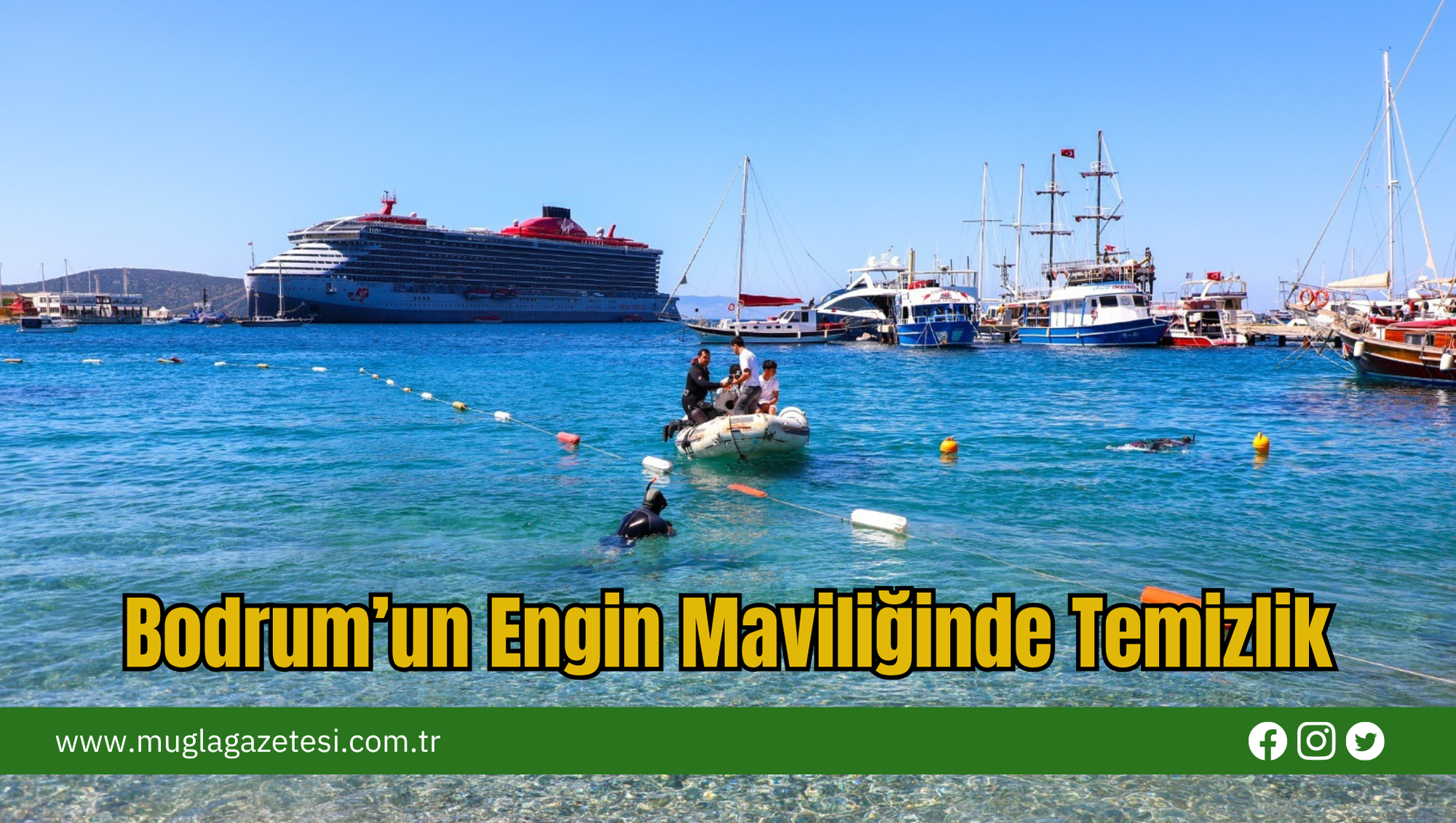 Bodrum’un Engin Maviliğinde Temizlik