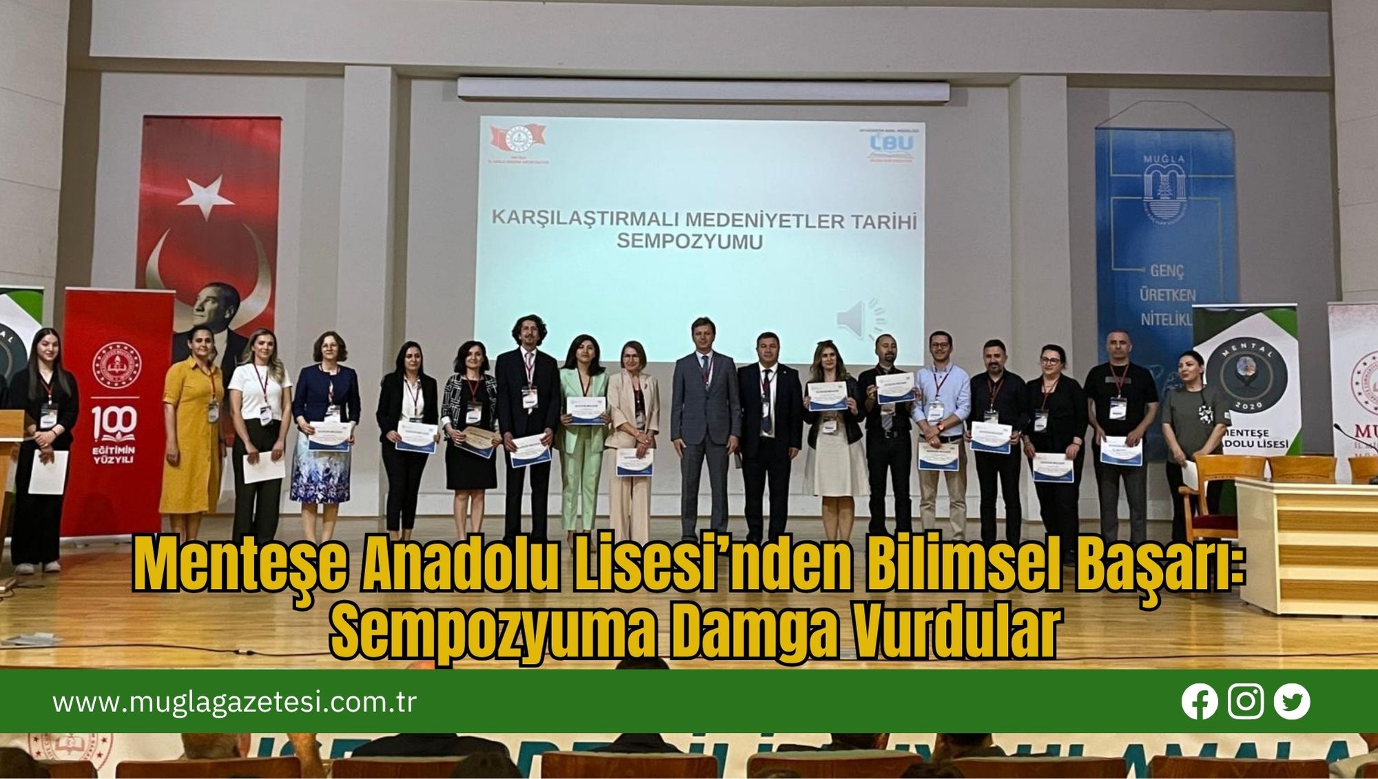 Menteşe Anadolu Lisesi’nden Bilimsel Başarı: Sempozyuma Damga Vurdular