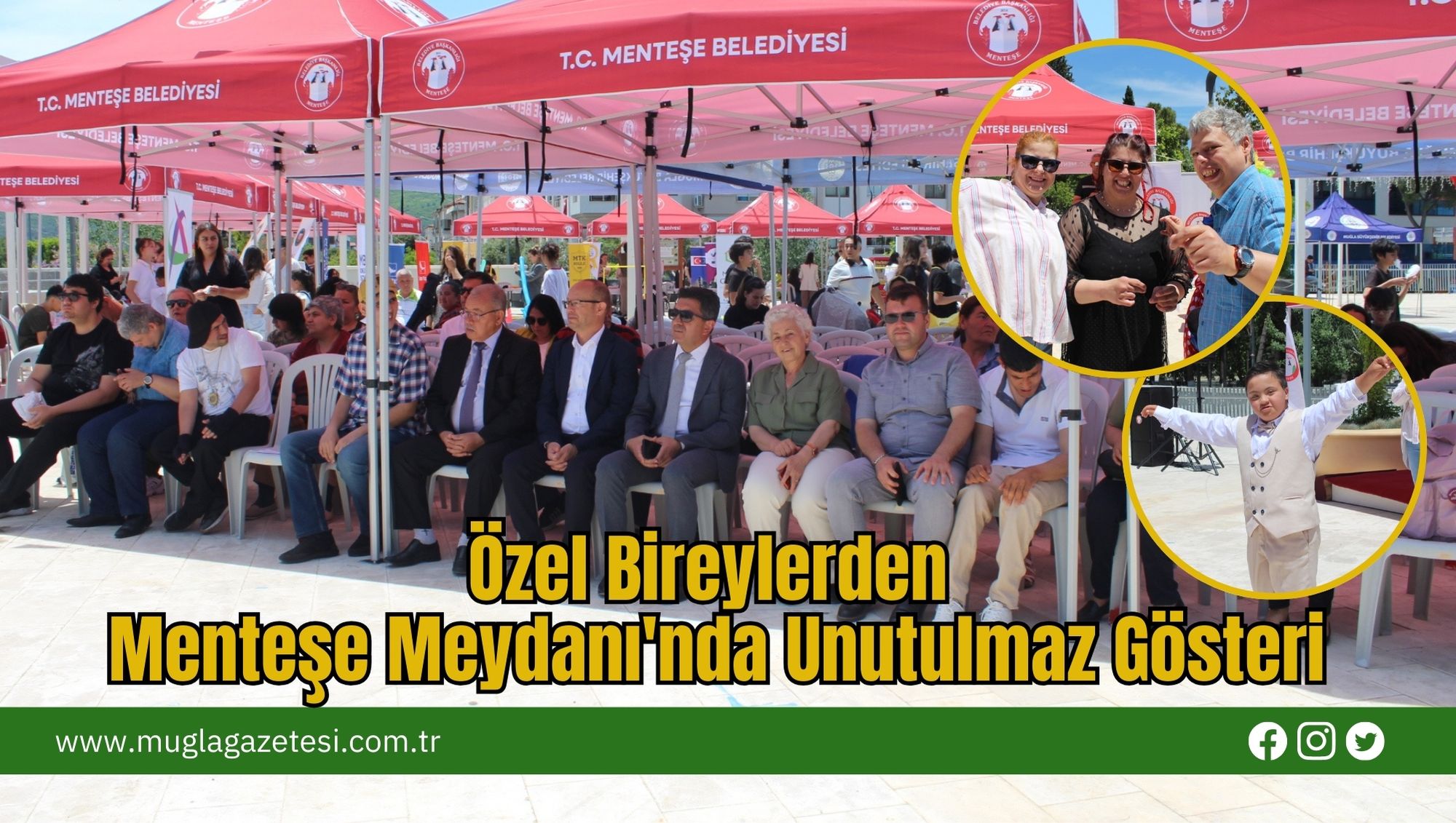 Özel Bireylerden Menteşe Meydanı'nda Unutulmaz Gösteri