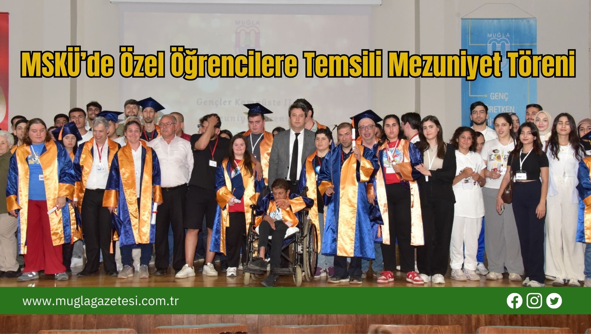 MSKÜ’de Özel Öğrencilere Temsili Mezuniyet Töreni