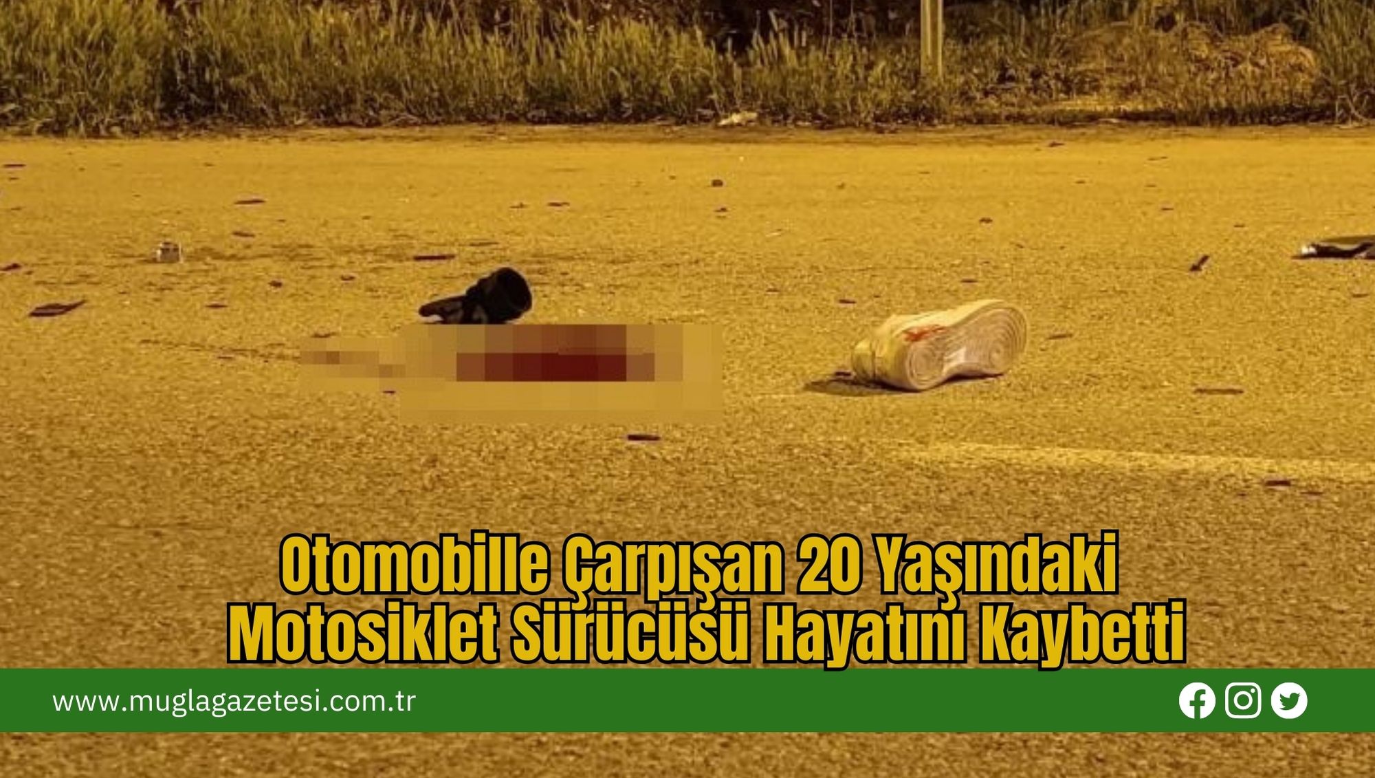 Otomobille Çarpışan 20 Yaşındaki Motosiklet Sürücüsü Hayatını Kaybetti