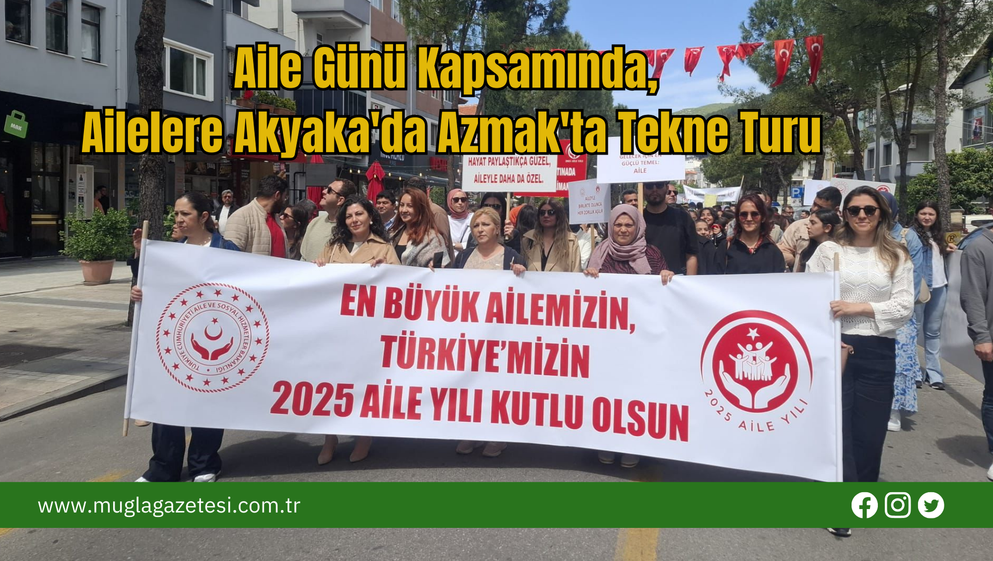 Aile Günü Kapsamında, Ailelere Akyaka'da Azmak'ta Tekne Turu