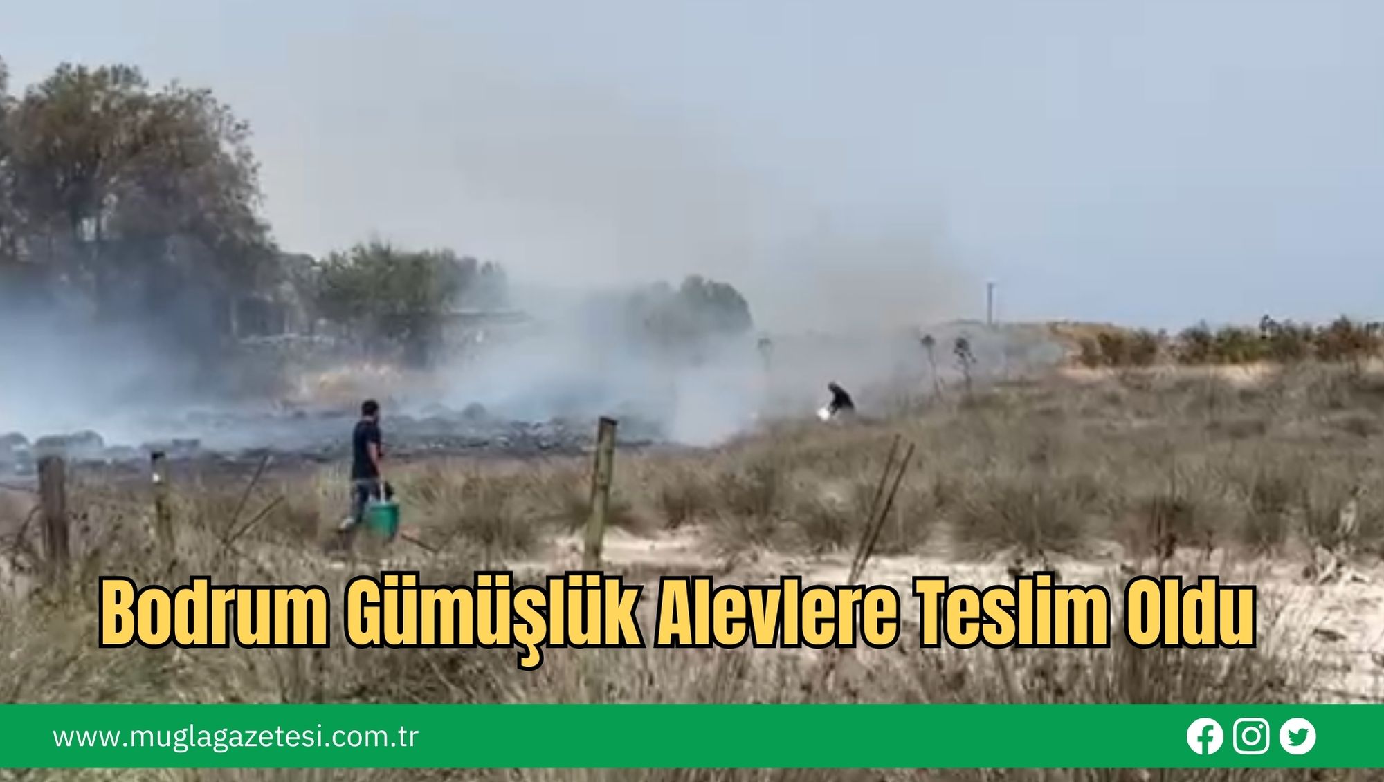 Bodrum Gümüşlük Alevlere Teslim Oldu
