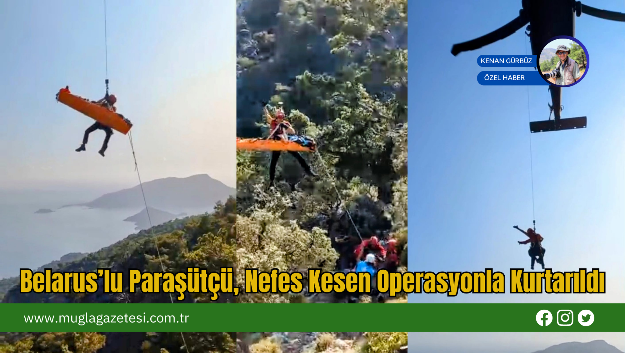 Belarus’lu Paraşütçü, Nefes Kesen Operasyonla Kurtarıldı