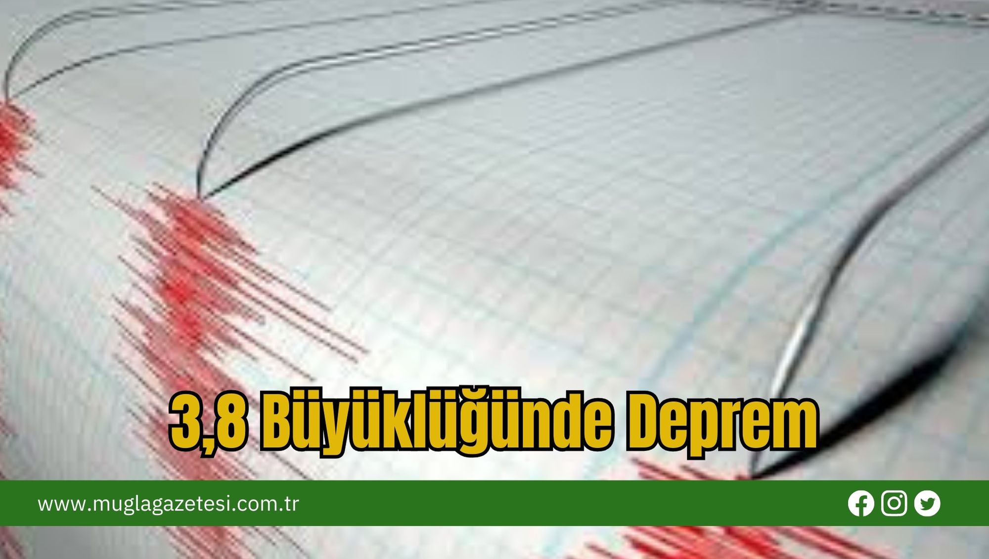 3,8 Büyüklüğünde Deprem
