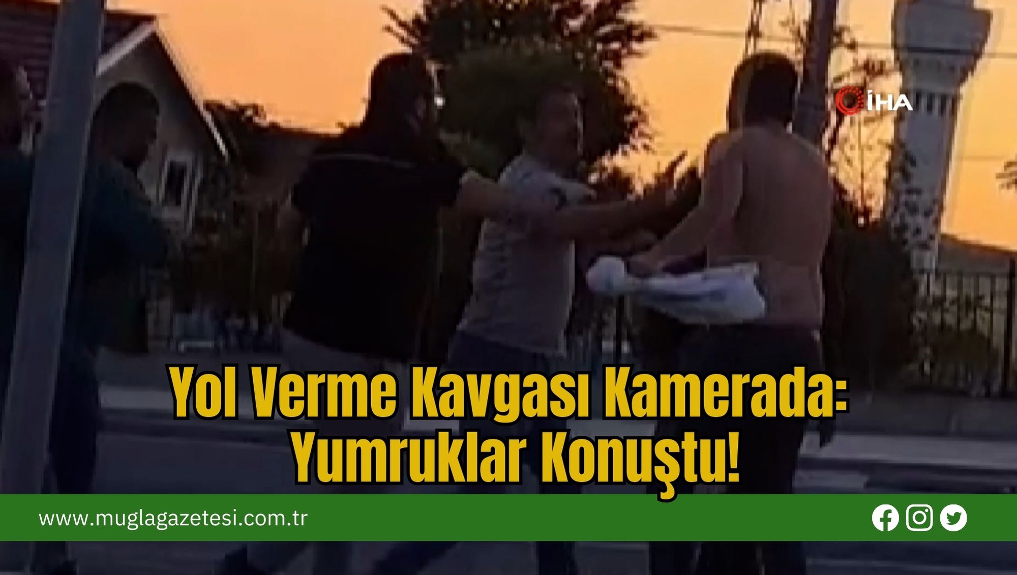 Yol Verme Kavgası Kamerada: Yumruklar Konuştu!