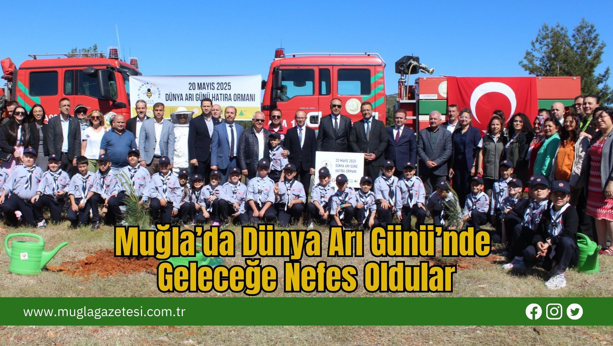 Muğla’da Dünya Arı Günü’nde Geleceğe Nefes Oldular