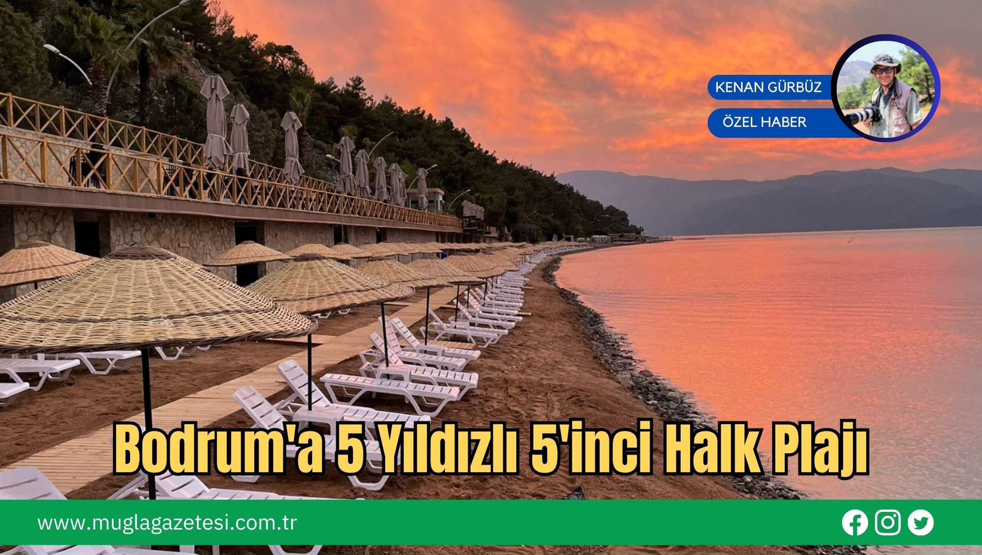 Bodrum'a 5 Yıldızlı 5'inci Halk Plajı