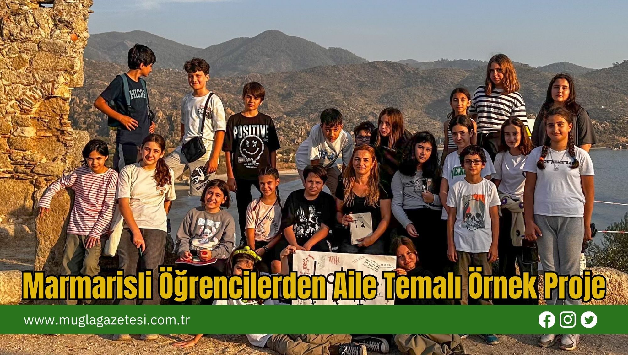Marmarisli Öğrencilerden Aile Temalı Örnek Proje