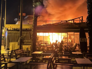 Akyaka'da Korkutan Yangın