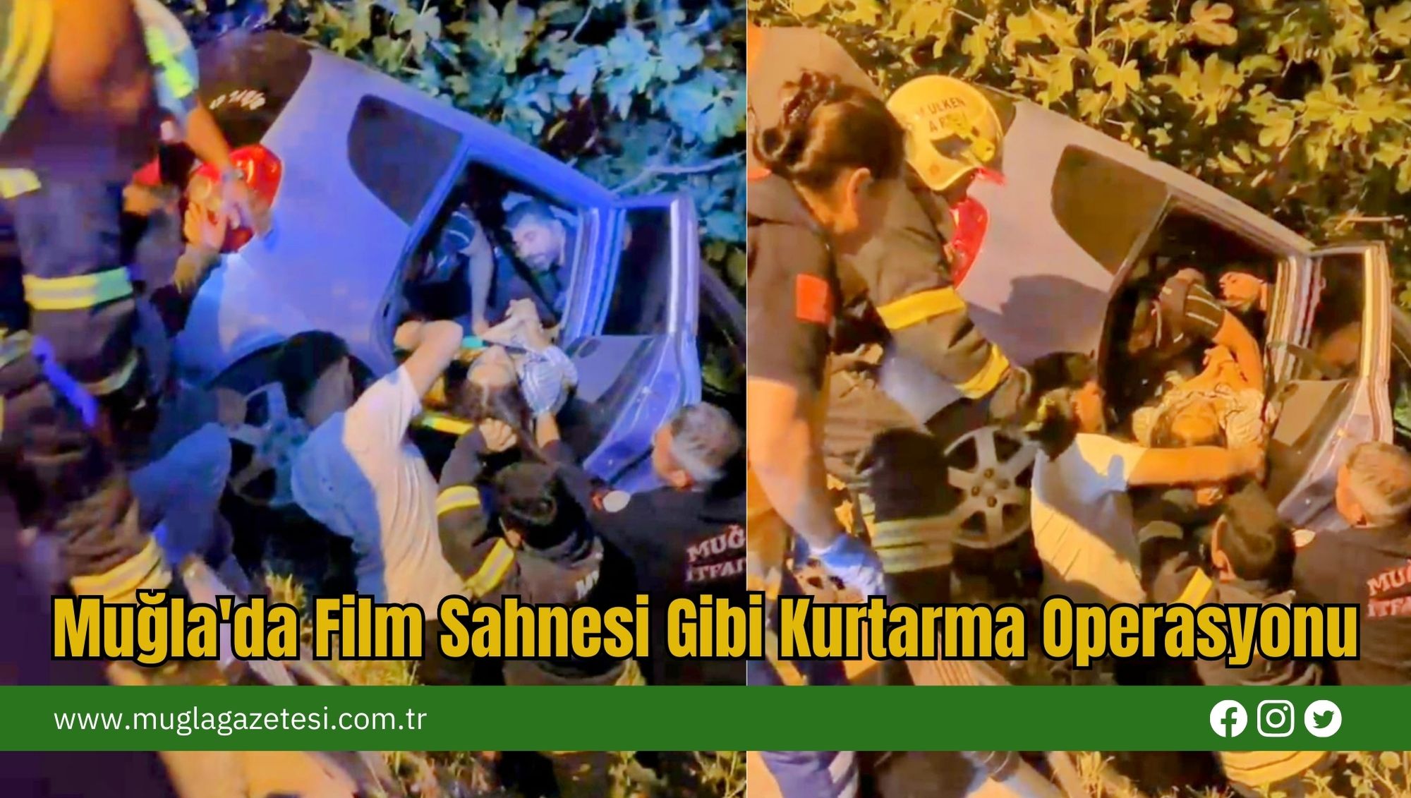 Muğla'da Film Sahnesi Gibi Kurtarma Operasyonu