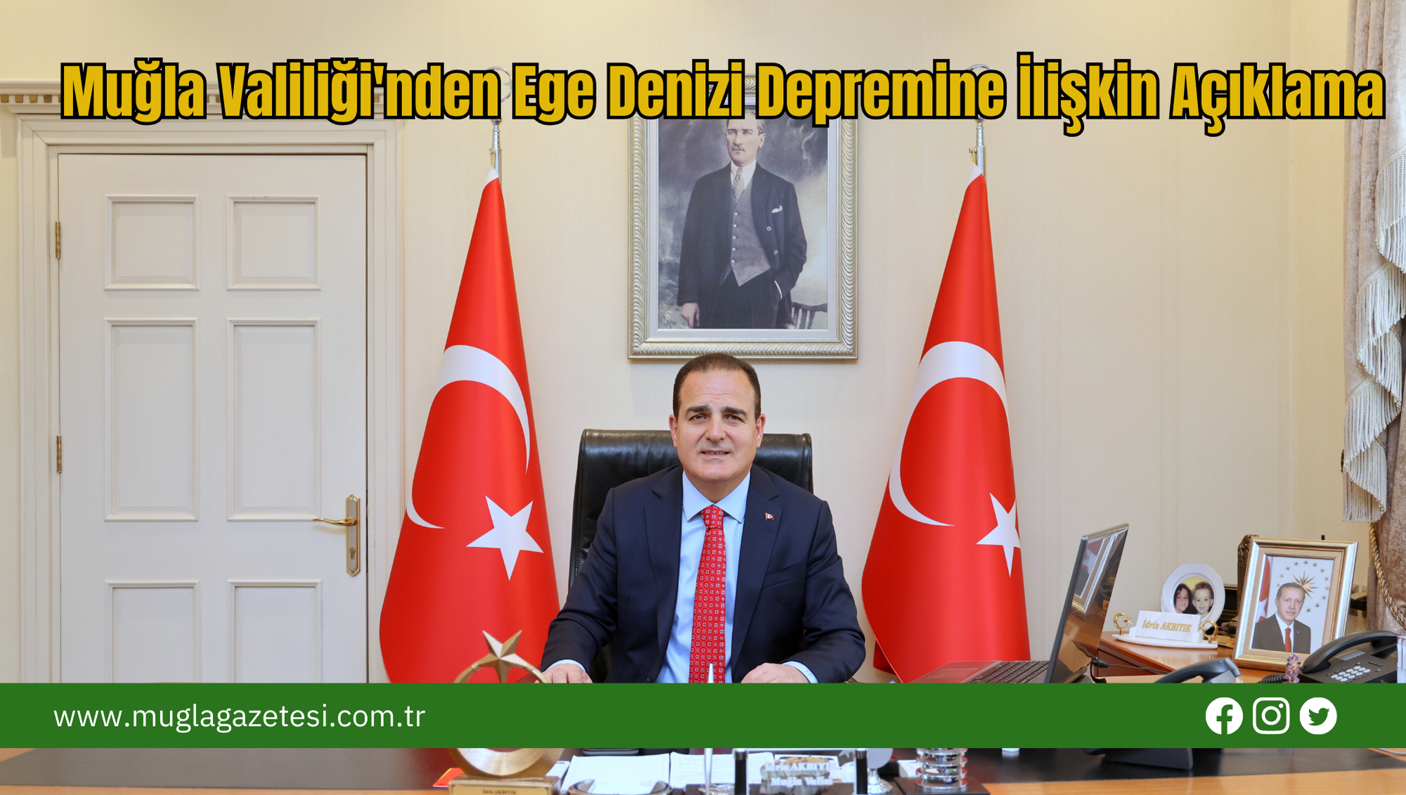 Muğla Valiliği'nden Depreme İlişkin Açıklama