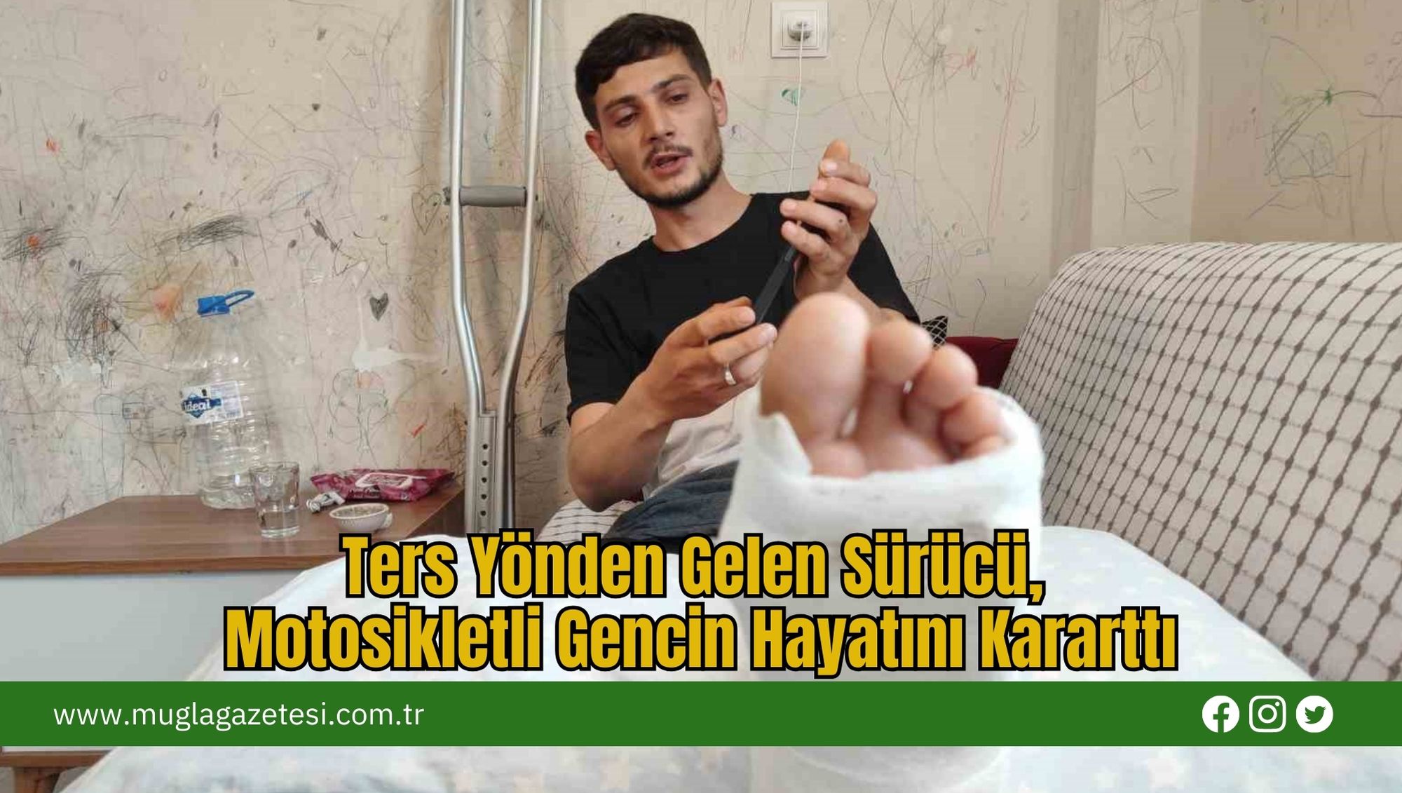 Ters Yönden Gelen Sürücü, Motosikletli Gencin Hayatını Kararttı