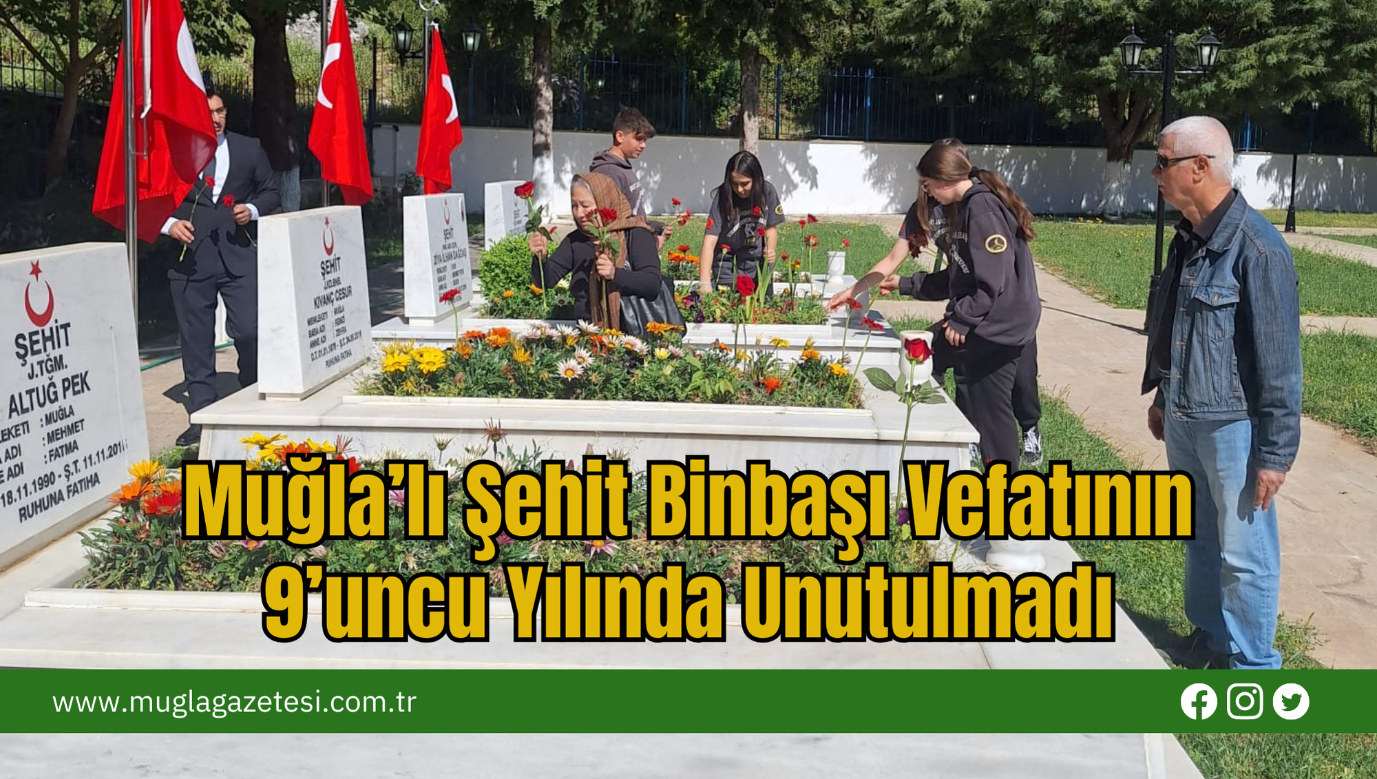 Muğla’lı Şehit Binbaşı Vefatının 9’uncu Yılında Unutulmadı