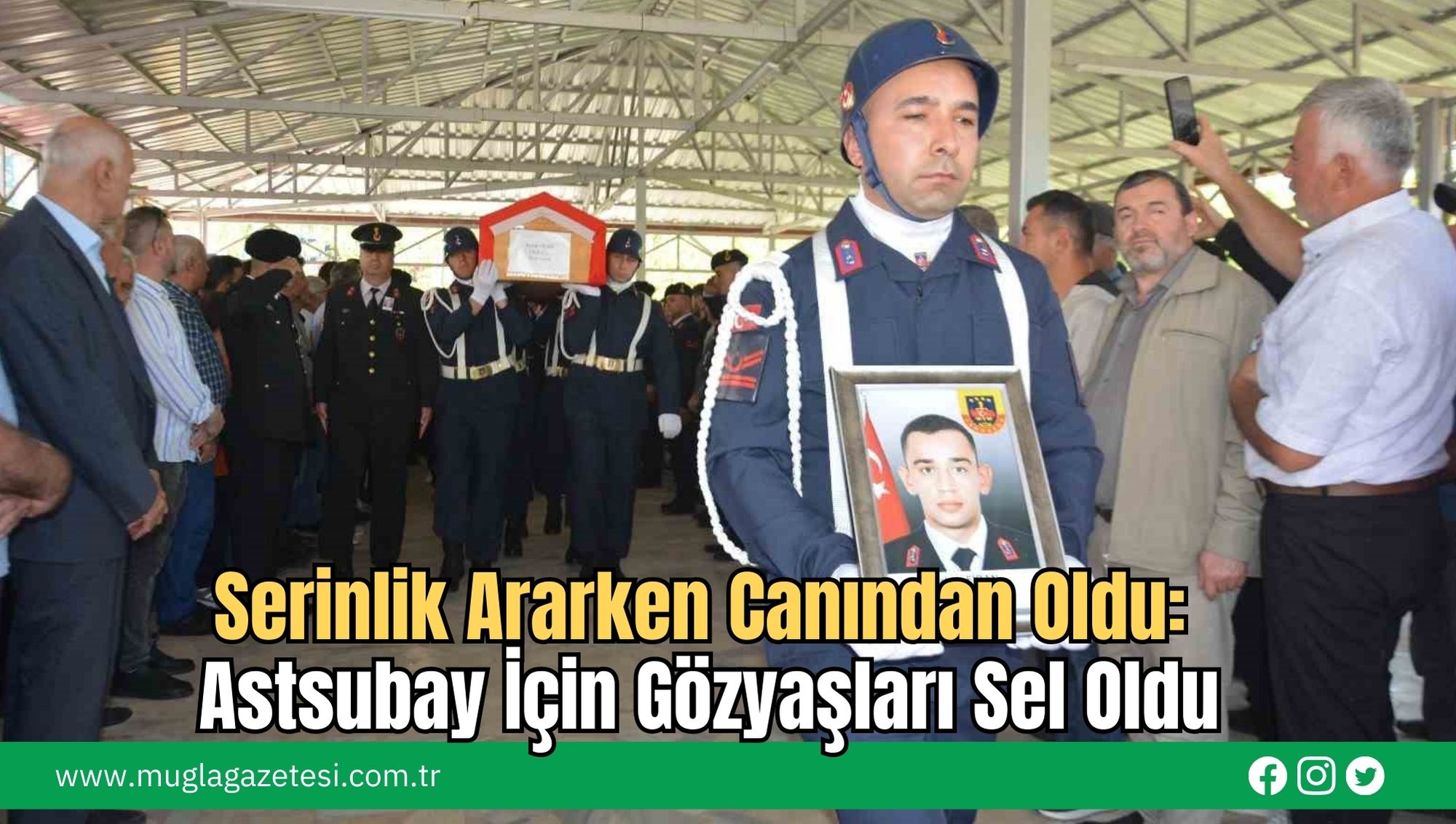 Serinlik Ararken Canından Oldu: Astsubay İçin Gözyaşları Sel Oldu