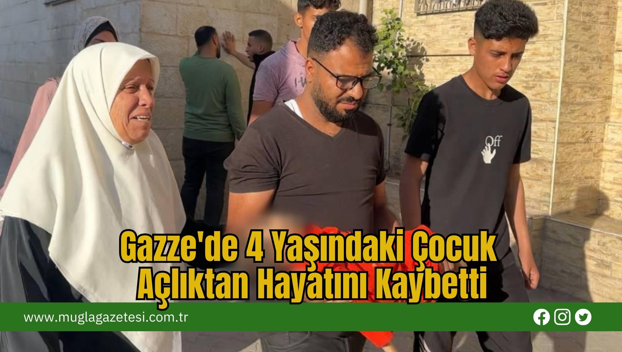 Gazze'de 4 Yaşındaki Çocuk Açlıktan Hayatını Kaybetti