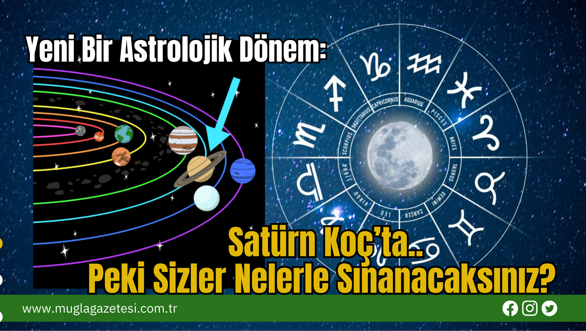 Yeni Bir Astrolojik Dönem: Satürn Koç’ta..Peki Sizler Nelerle Sınanacaksınız?