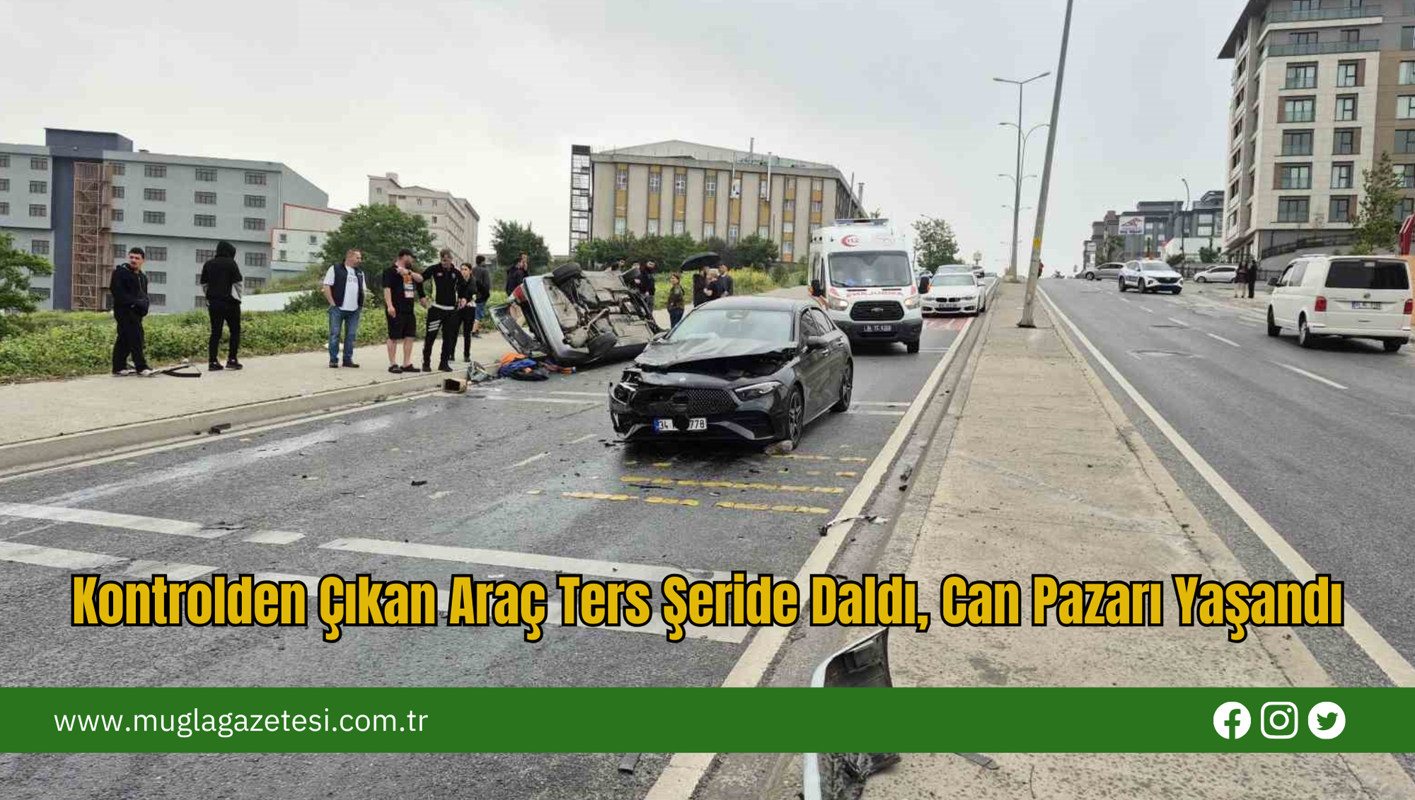 Kontrolden Çıkan Araç Ters Şeride Daldı, Can Pazarı Yaşandı