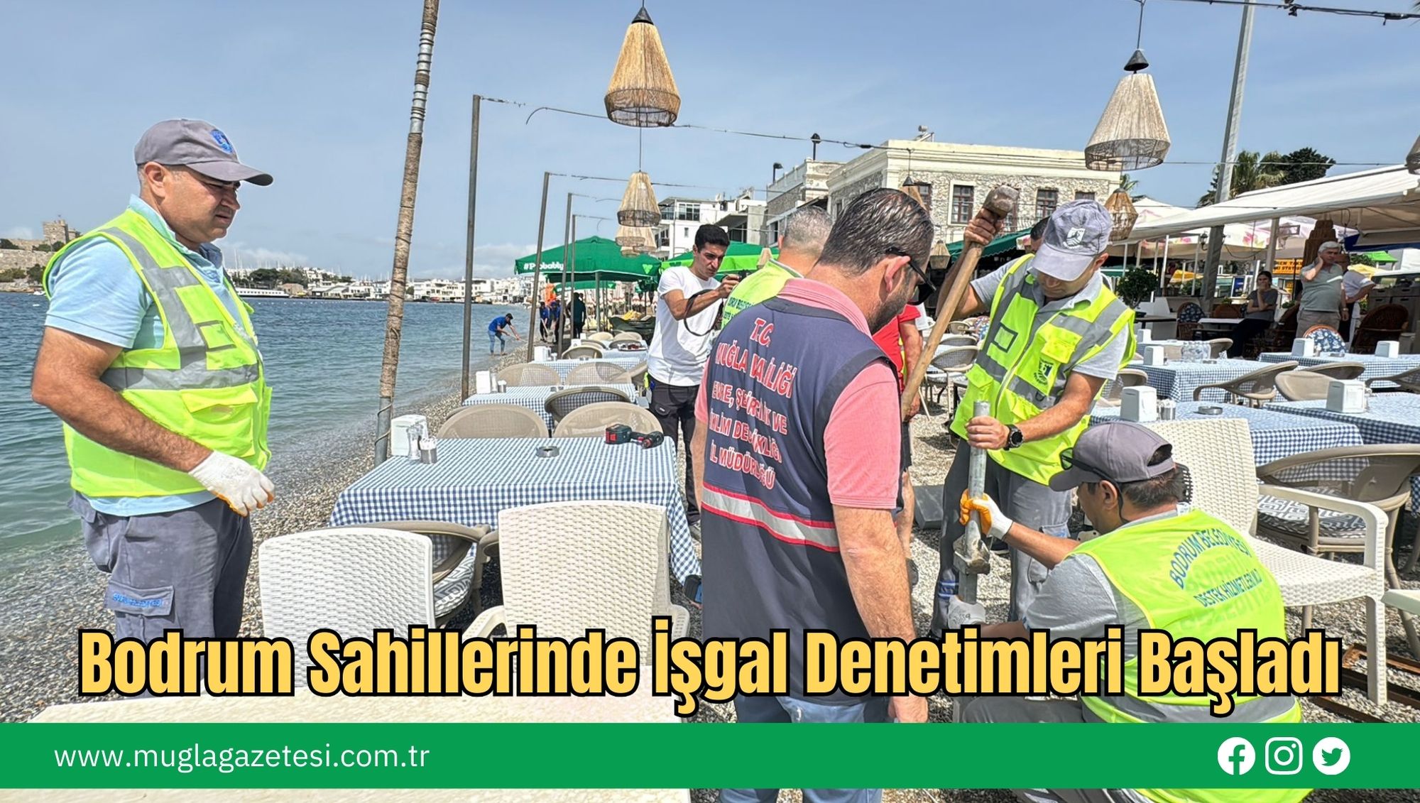 Bodrum Sahillerinde İşgal Denetimleri Başladı